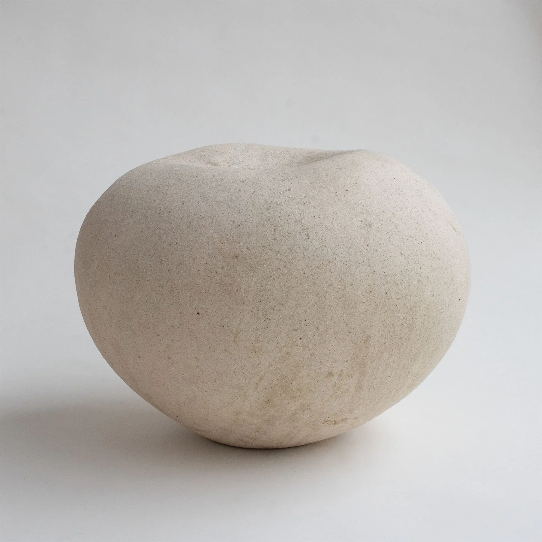 Vessel; gas reduction, stoneware, ash slip