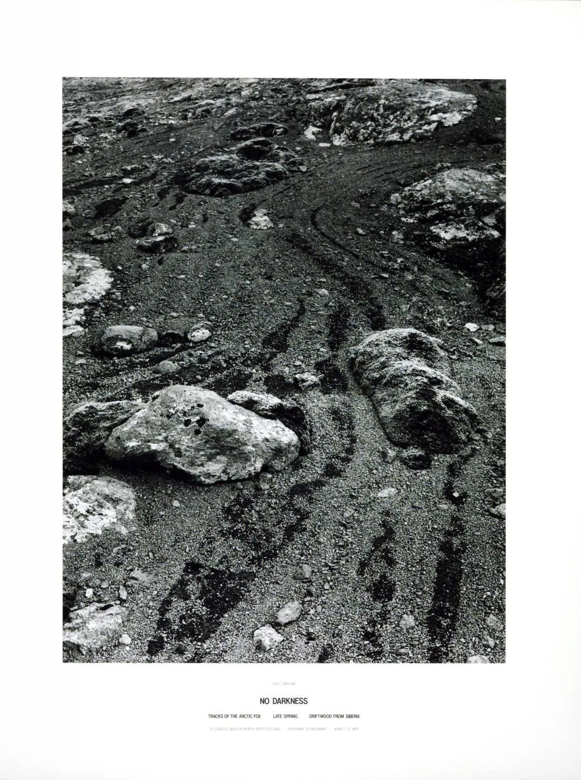 'No Darkness' by Hamish Fulton, 1979