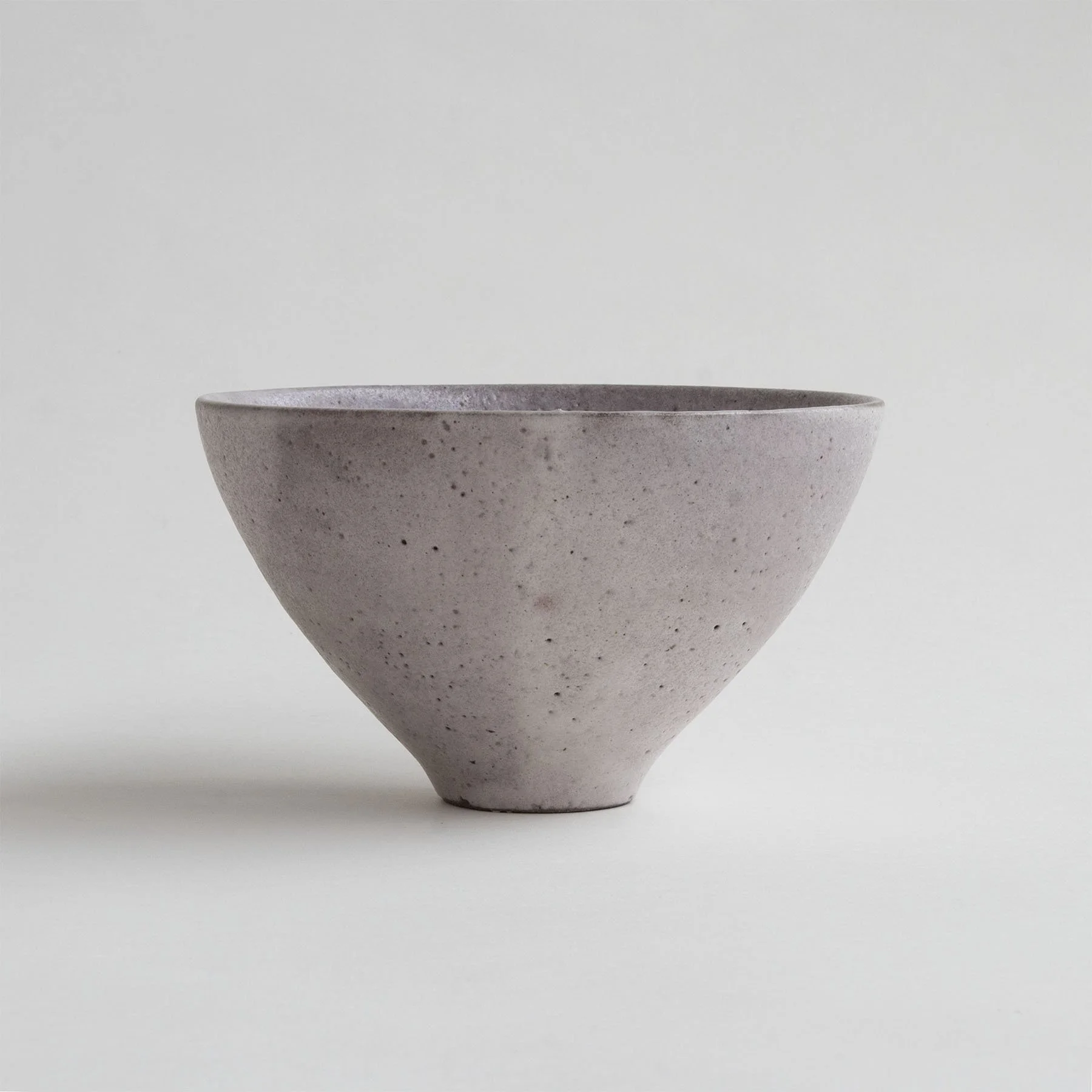 Bowl; gas reduction, stoneware, shino