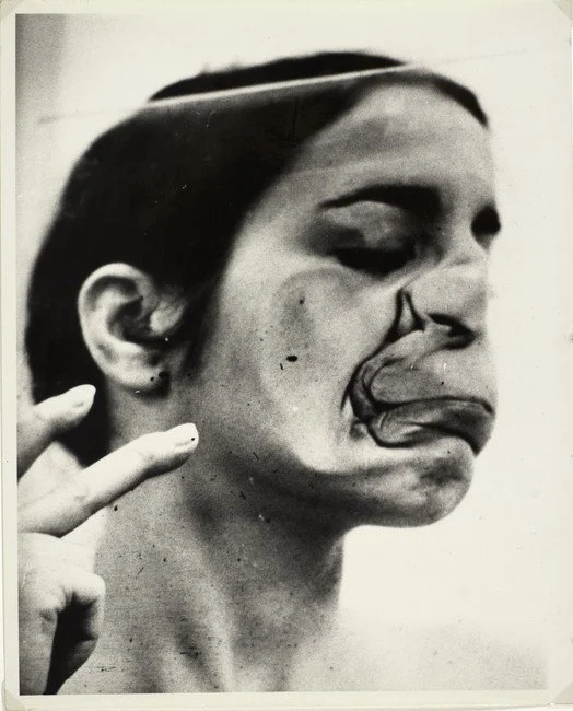 'Untitled (Glass on Body Imprints - Face)' by Ana Mendieta, 1972