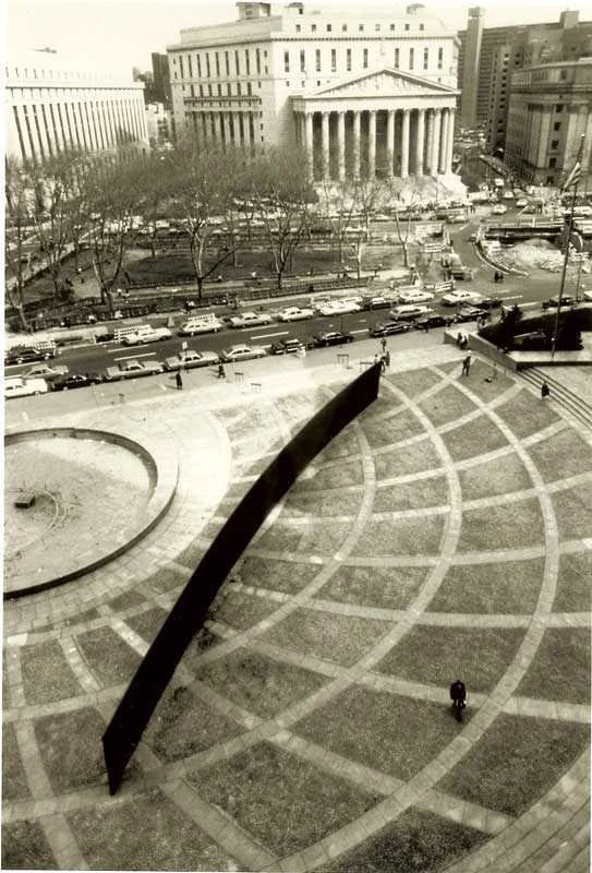 'Tilted Arc' by Richard Serra, 1981