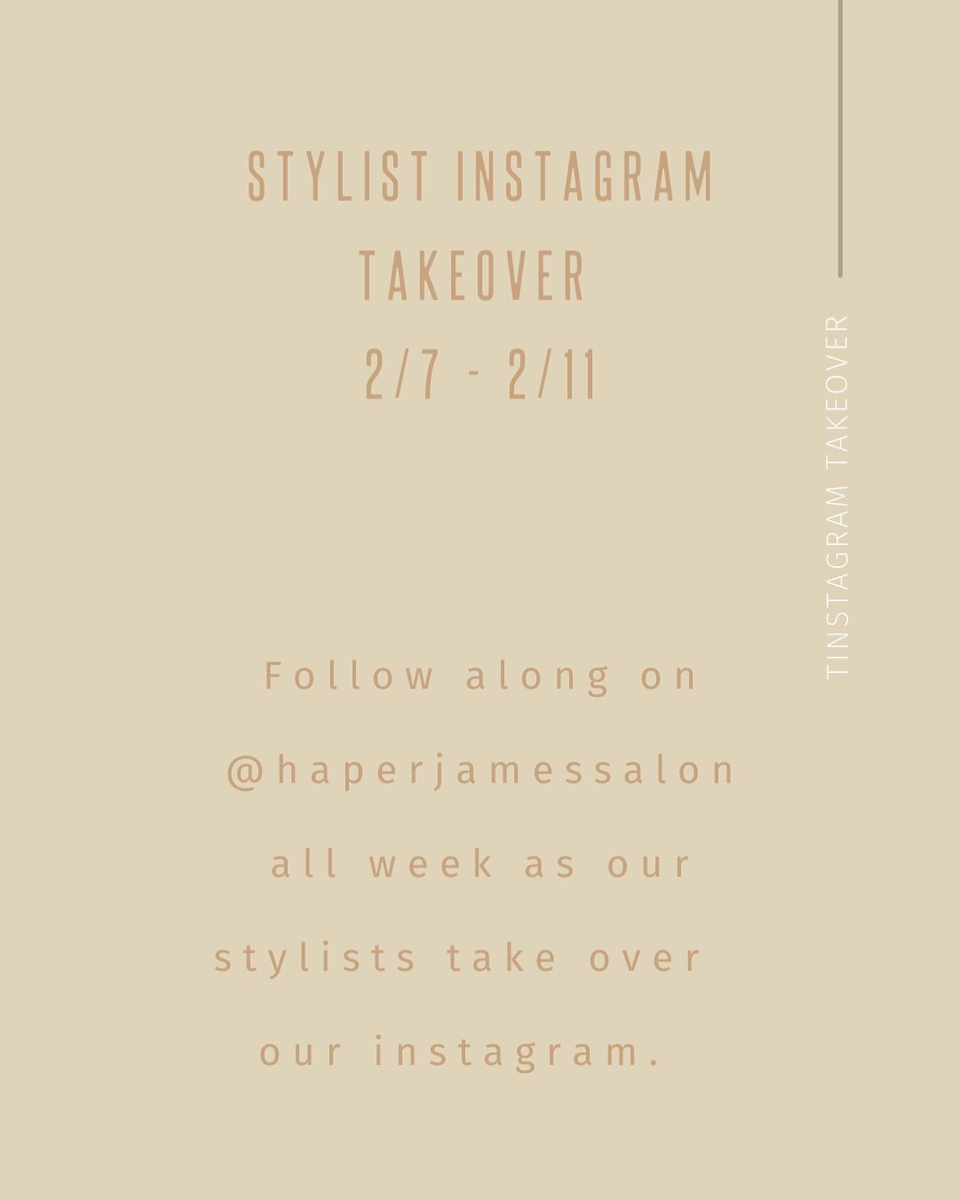 Follow us this week for our stylist takeovers!