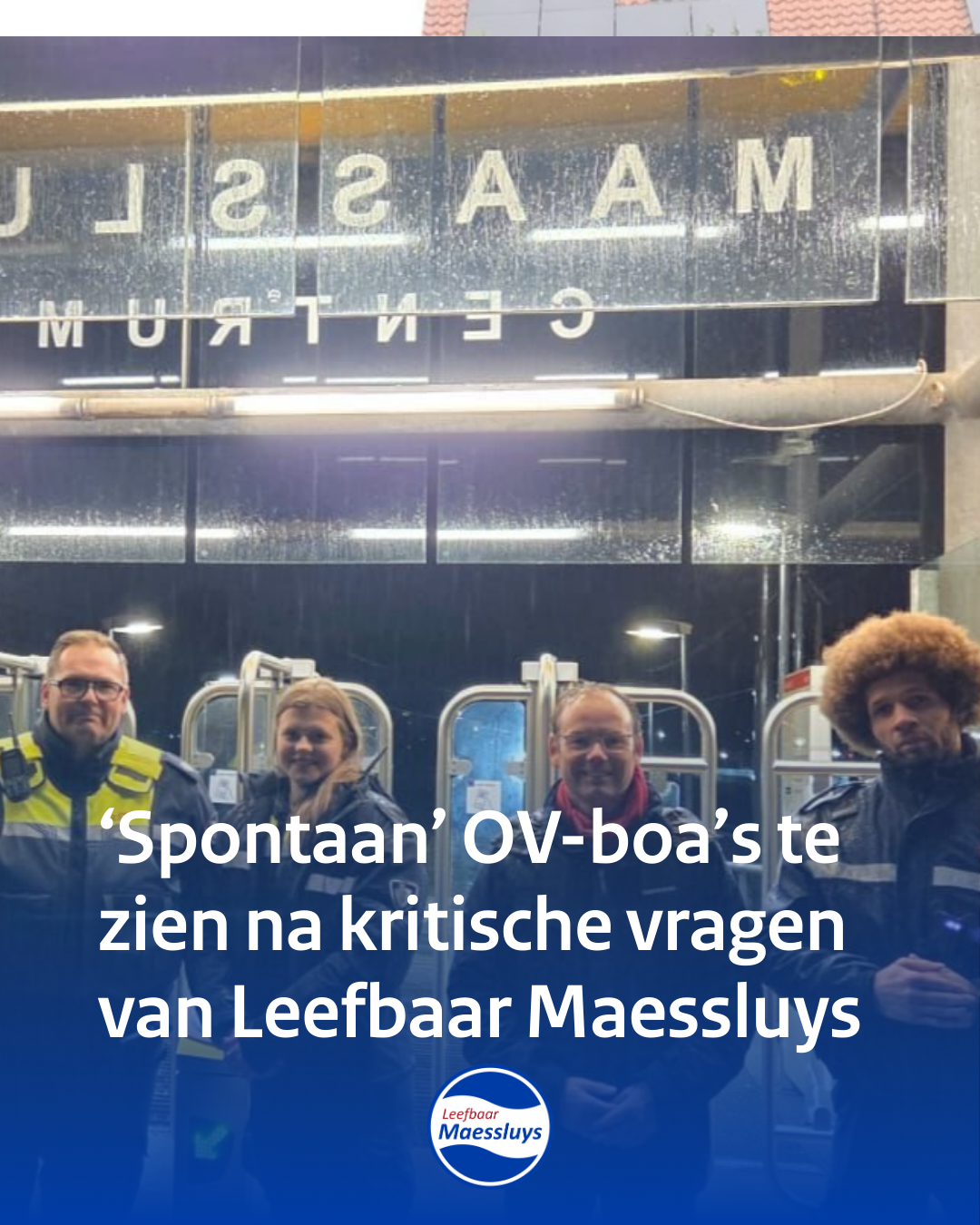 Actie na onze kritiek…