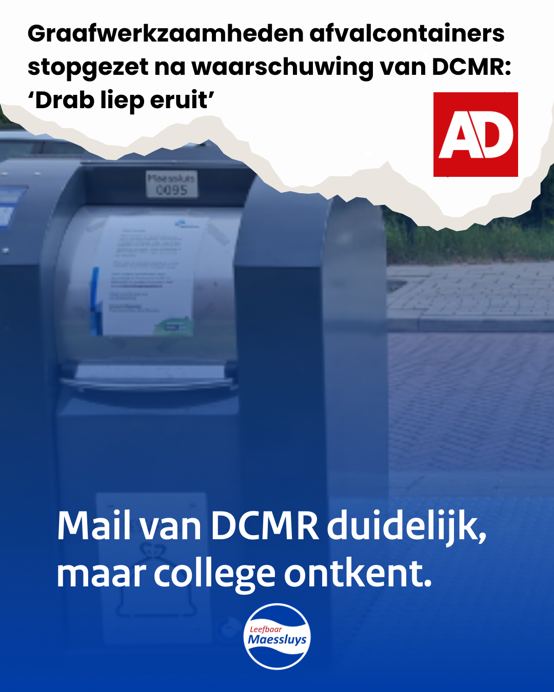 DCMR fluit college terug