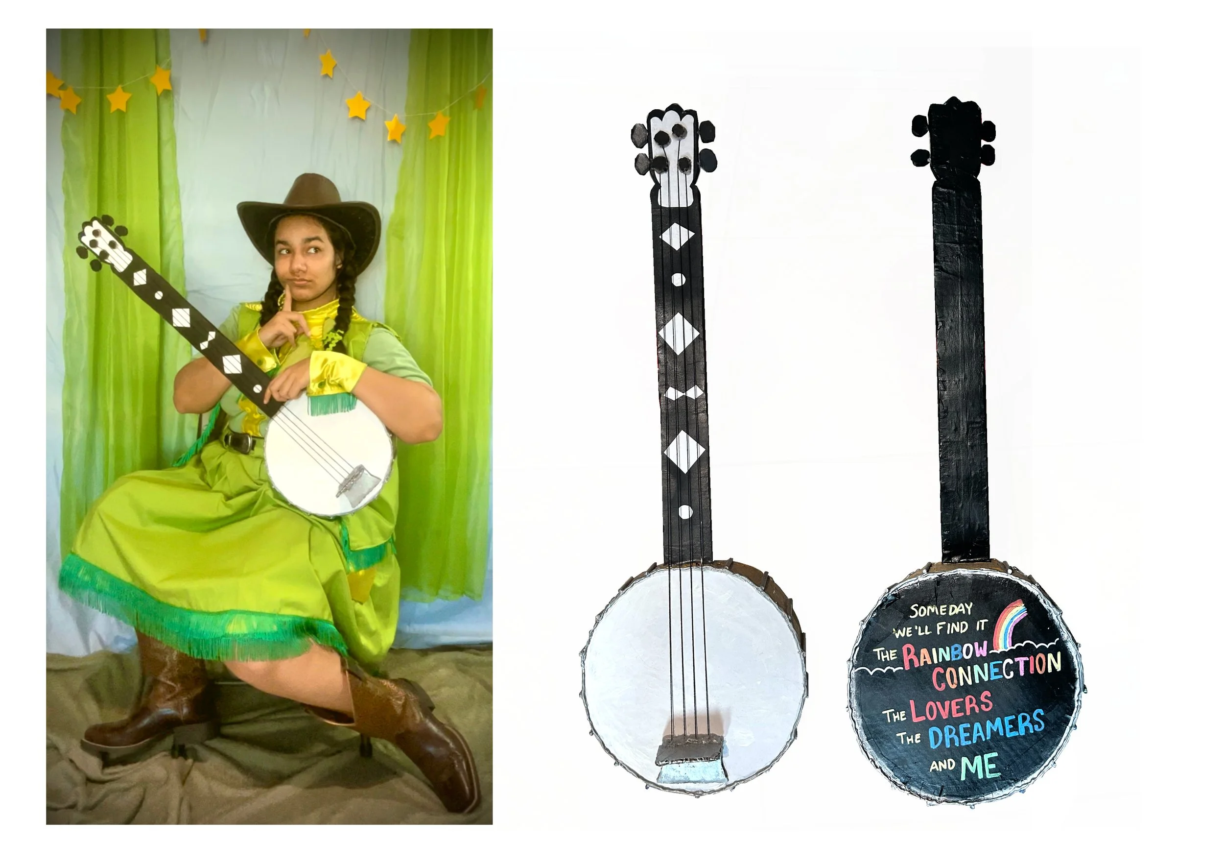 Paper Mache banjo 