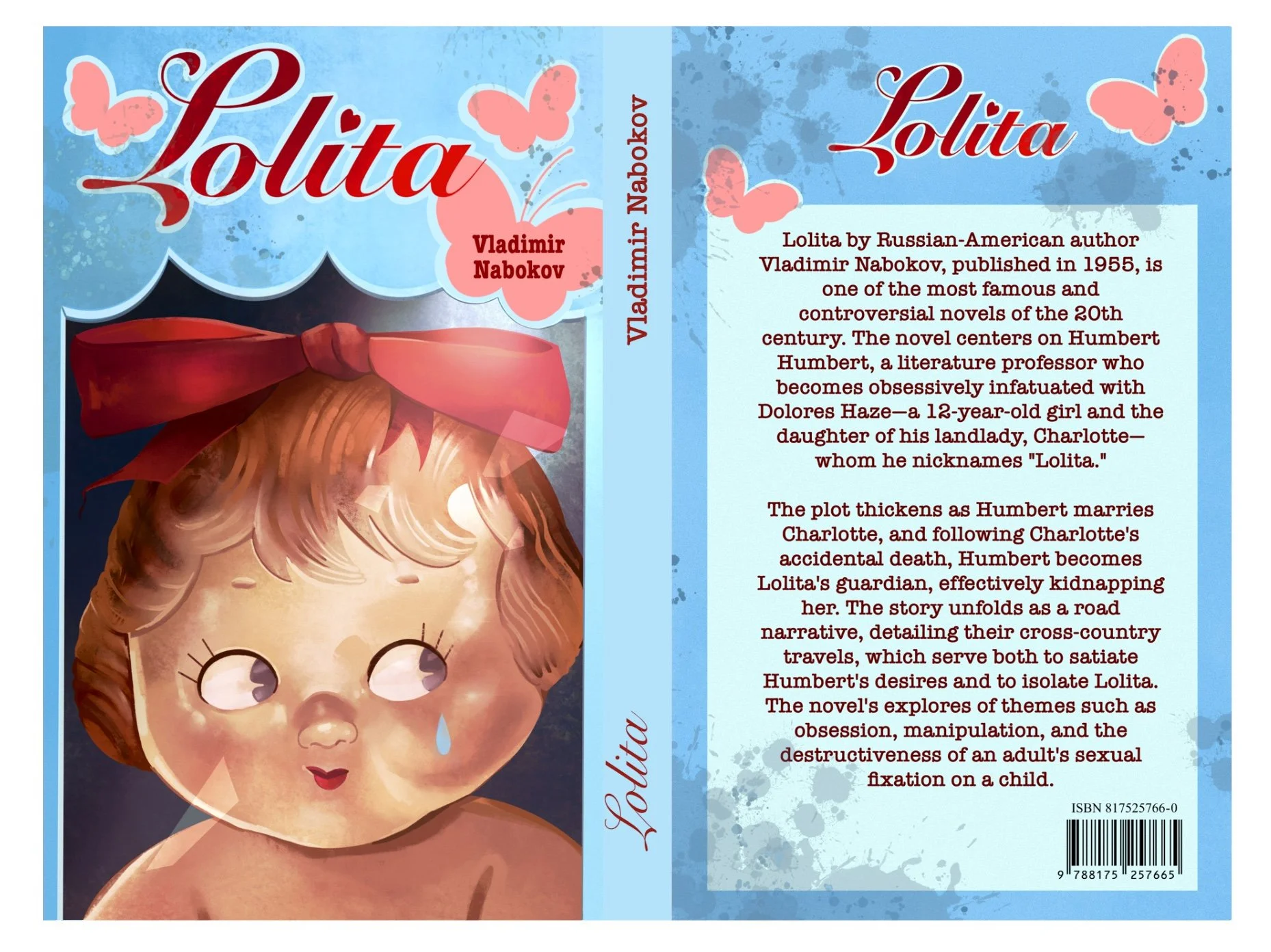 Lolita wrap around cover by Vladamir Nabokov