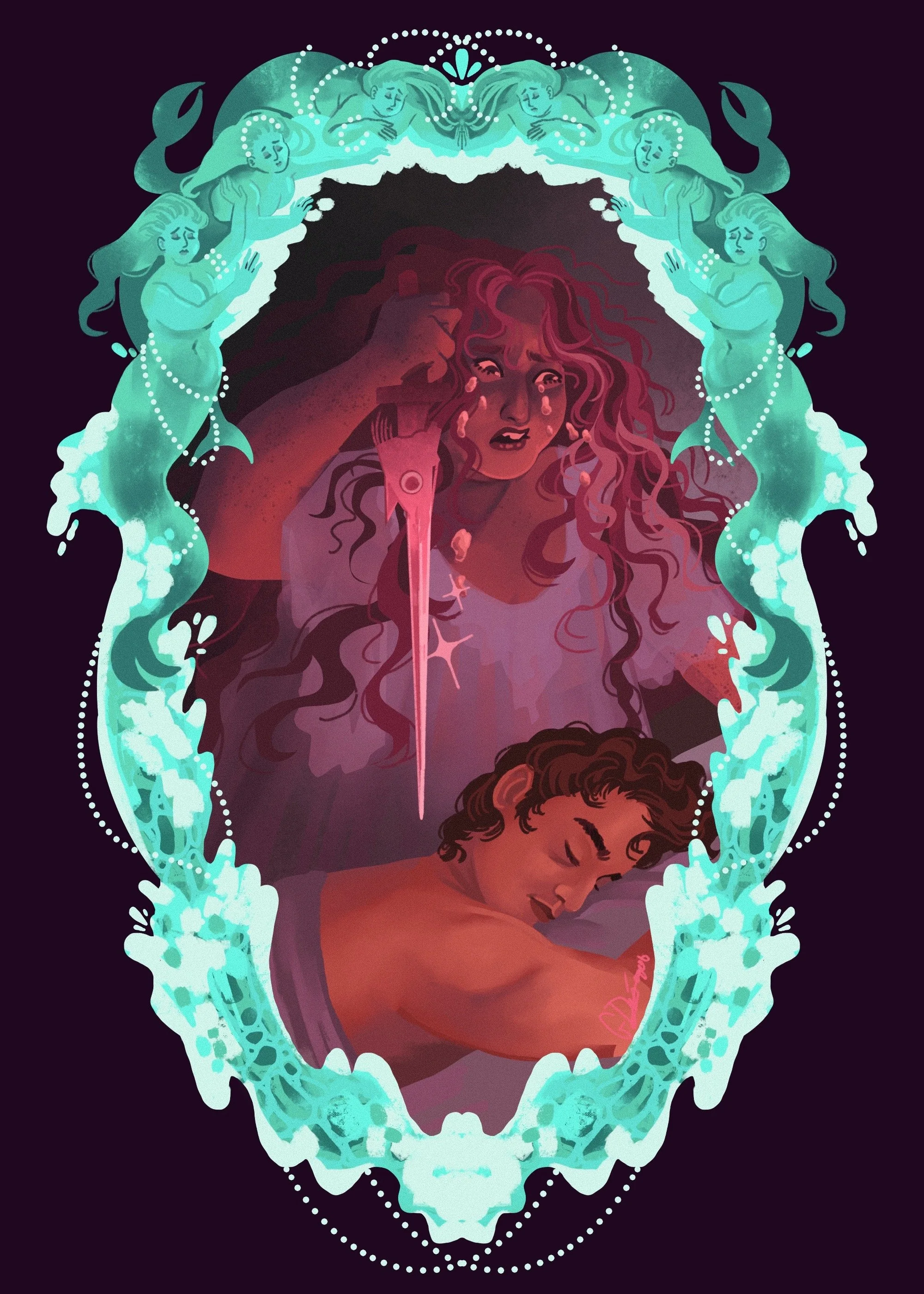 The little mermaid (seafoam)