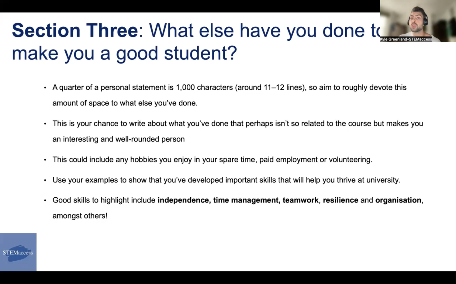 Ucas Session How to UCAS 2021 — STEMaccess | Maths and Science Tutoring