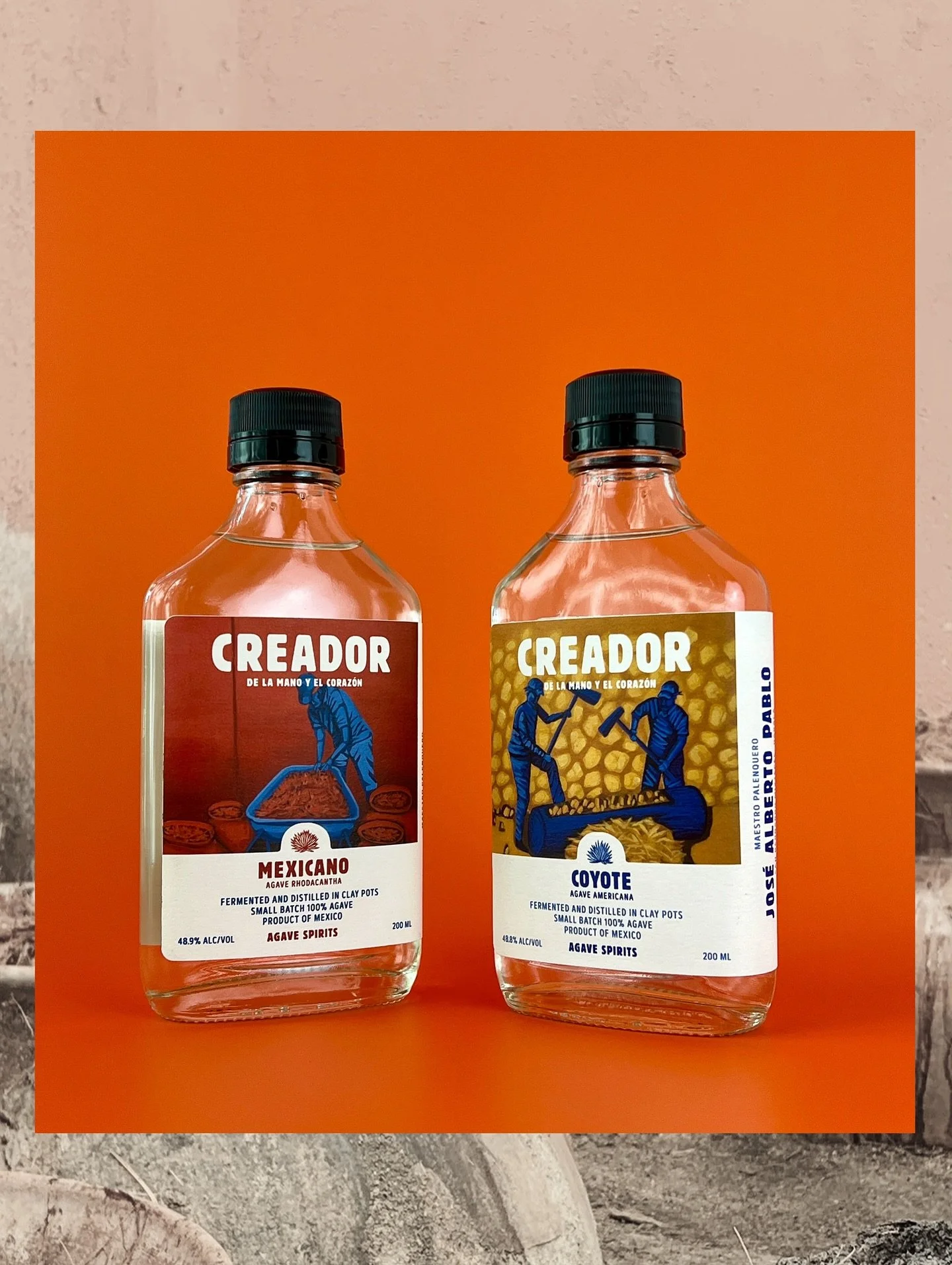 Introducing new panchitos - Mexicano and Coyote 200ml. For when you need that extra burst of energy.
Buy online at creadorspirits.com. 
#agavespirits 
#destiladodeagave 
#smallbatchmezcal 
#creadorspirits 
#claypotdistillation 
#claypotfermentation