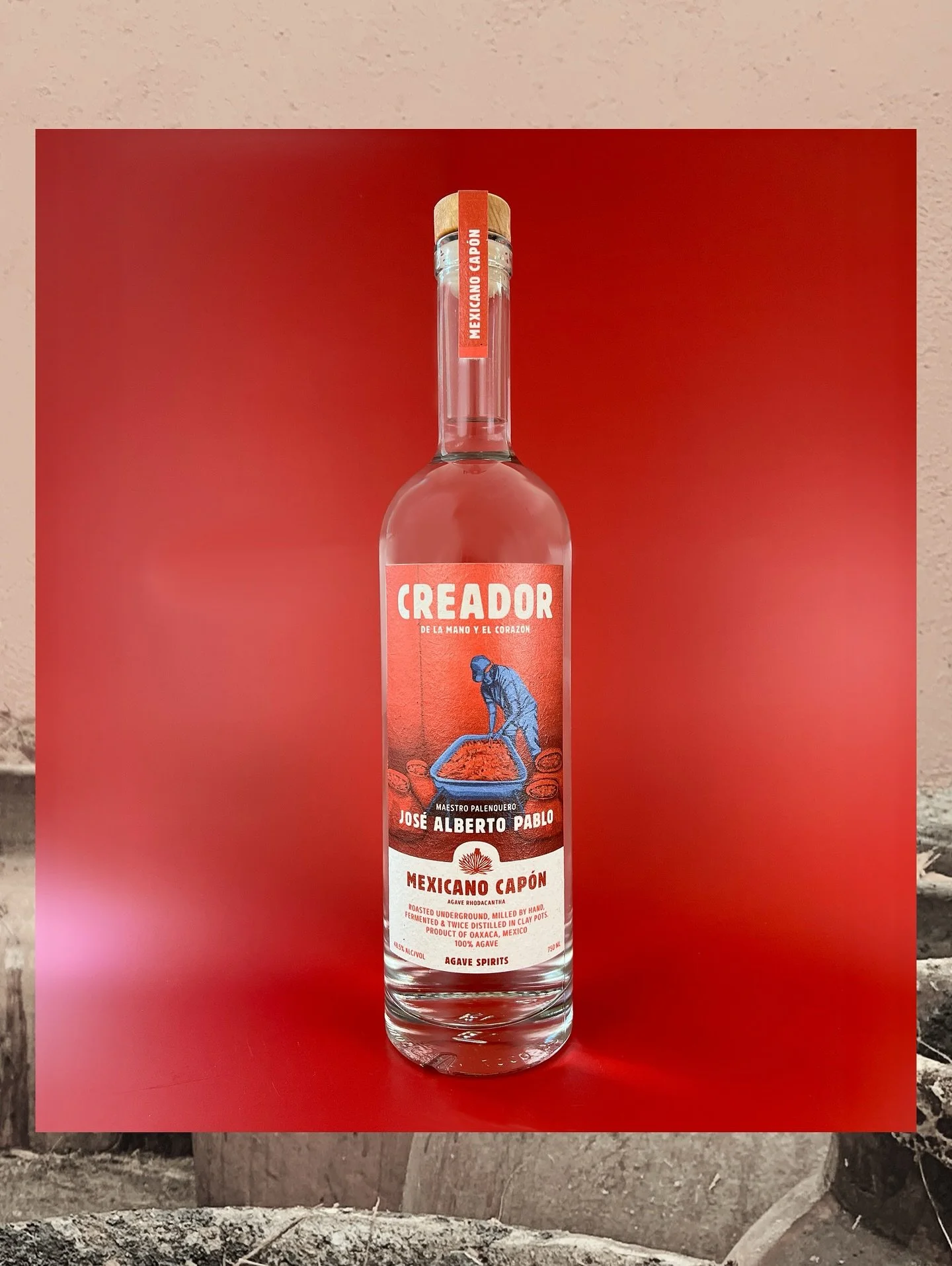 Available at creadorspirits.com -
Mexicano Capón (agave rhodacantha)
Capón is the act of cutting the quiote when it is jutting skyward from the center of the agave. This takes tremendous energy, which is sugar in an agave. With the qui