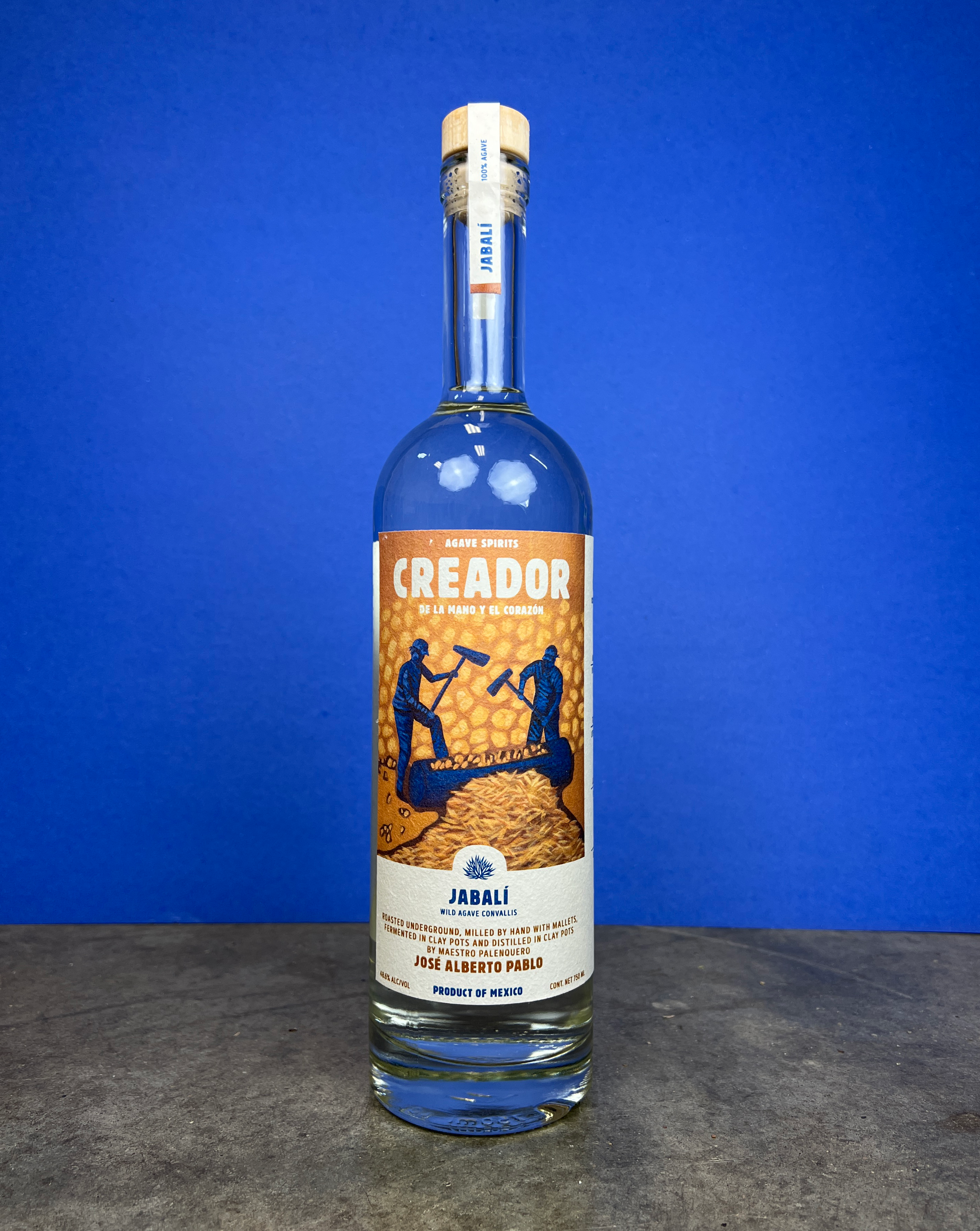 A bottle of Creador Jabalí
