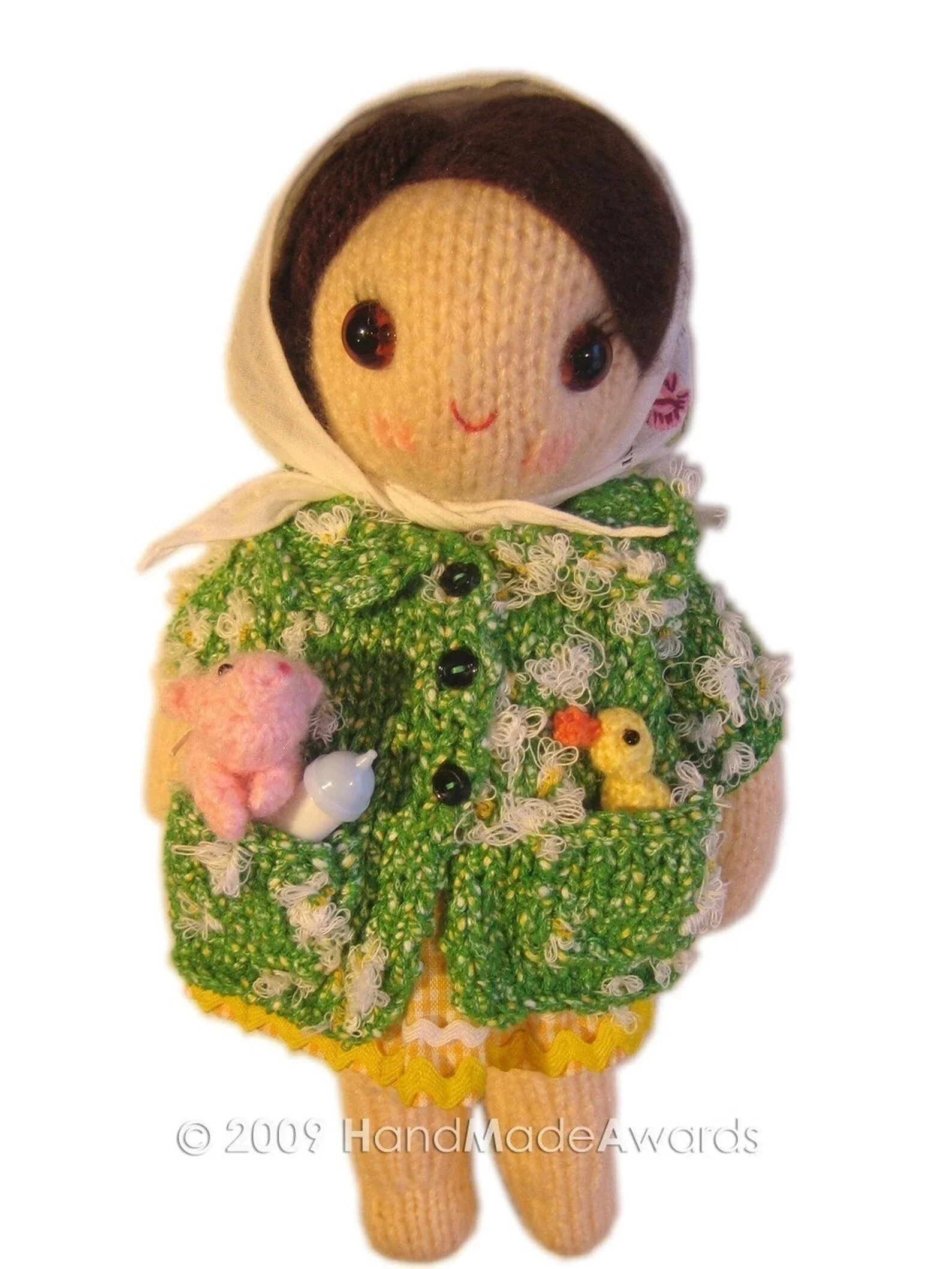FARMER Doll with her ANIMALS Knit PATTERN