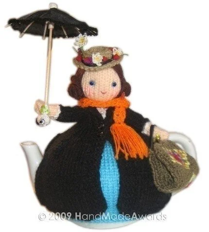 Lovely Mary POPPINS Tea Cosy Knit PATTERN