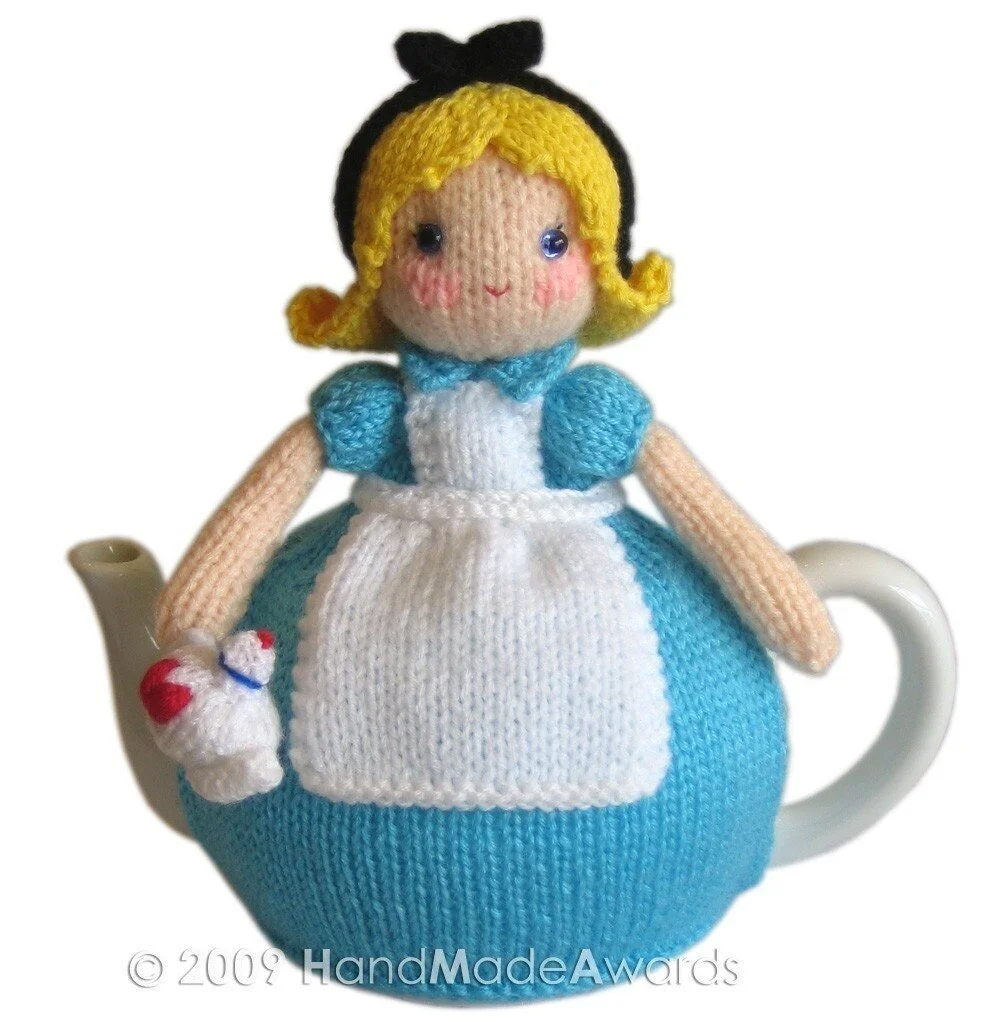 ALICE in WONDERLAND Tea Cosy Knit PATTERN