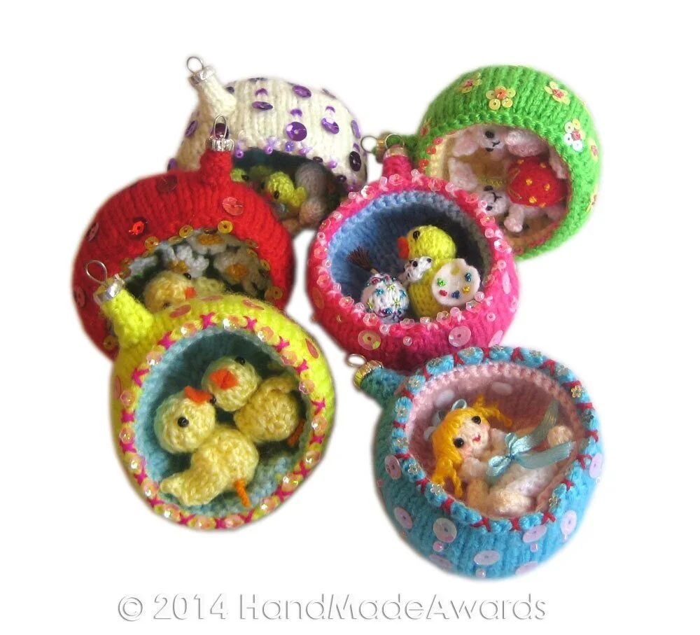 Easter Diorama Ball Little DOLL Ornament knit PATTERN