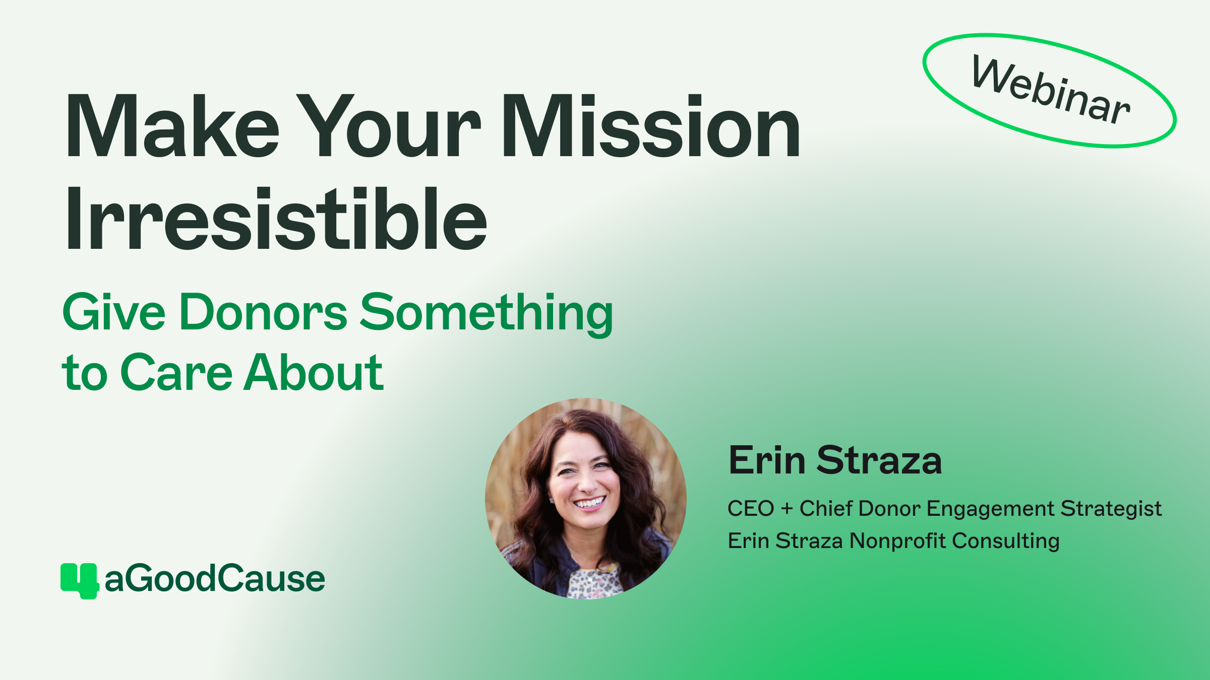 You are invited! // Make Your Mission Irresistible Webinar April 9