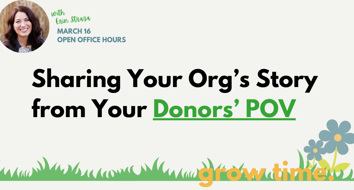 Watch now!! Your nonprofit has an incredible story to tell about the cause you work for and the impact it's having for others. But too often, dev/comm teams are missing opportunities to inspire donors with that story. It all comes down to strategic f