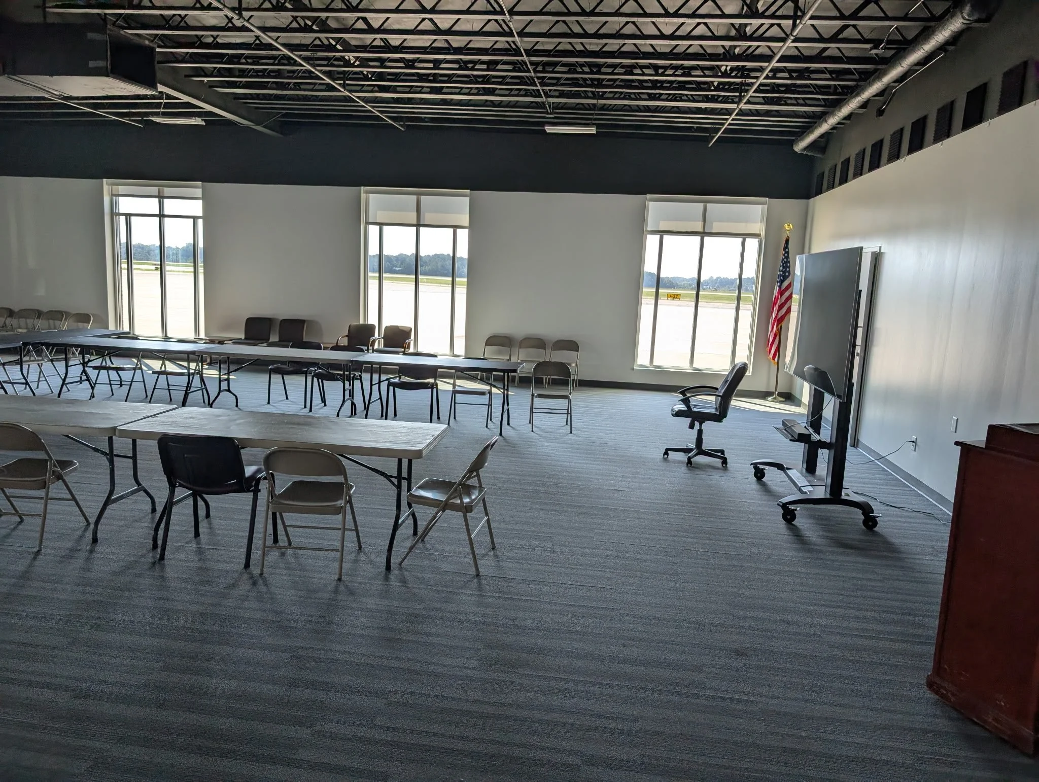 Inside view of the meeting room.