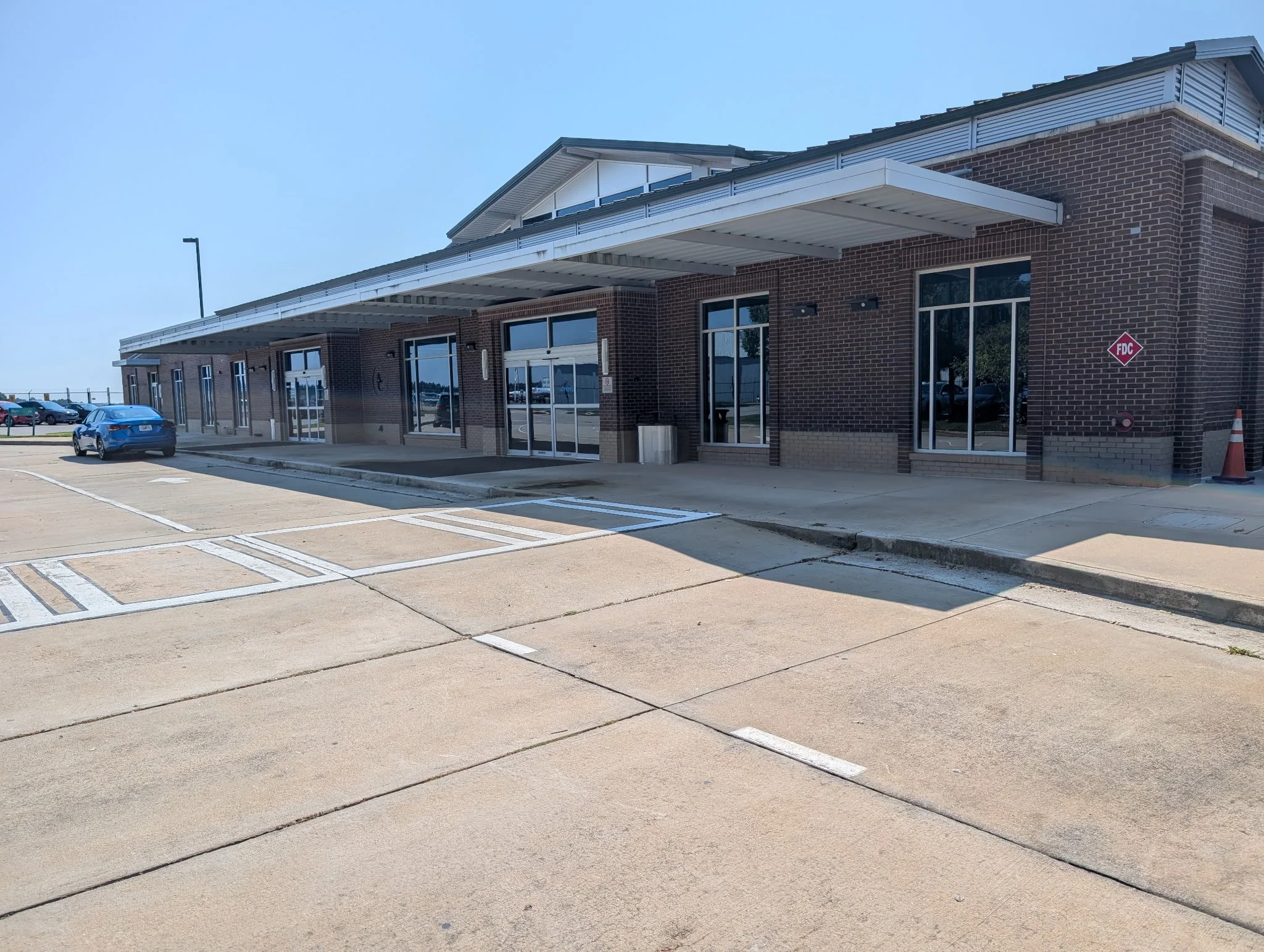 Outside view of the meeting building.