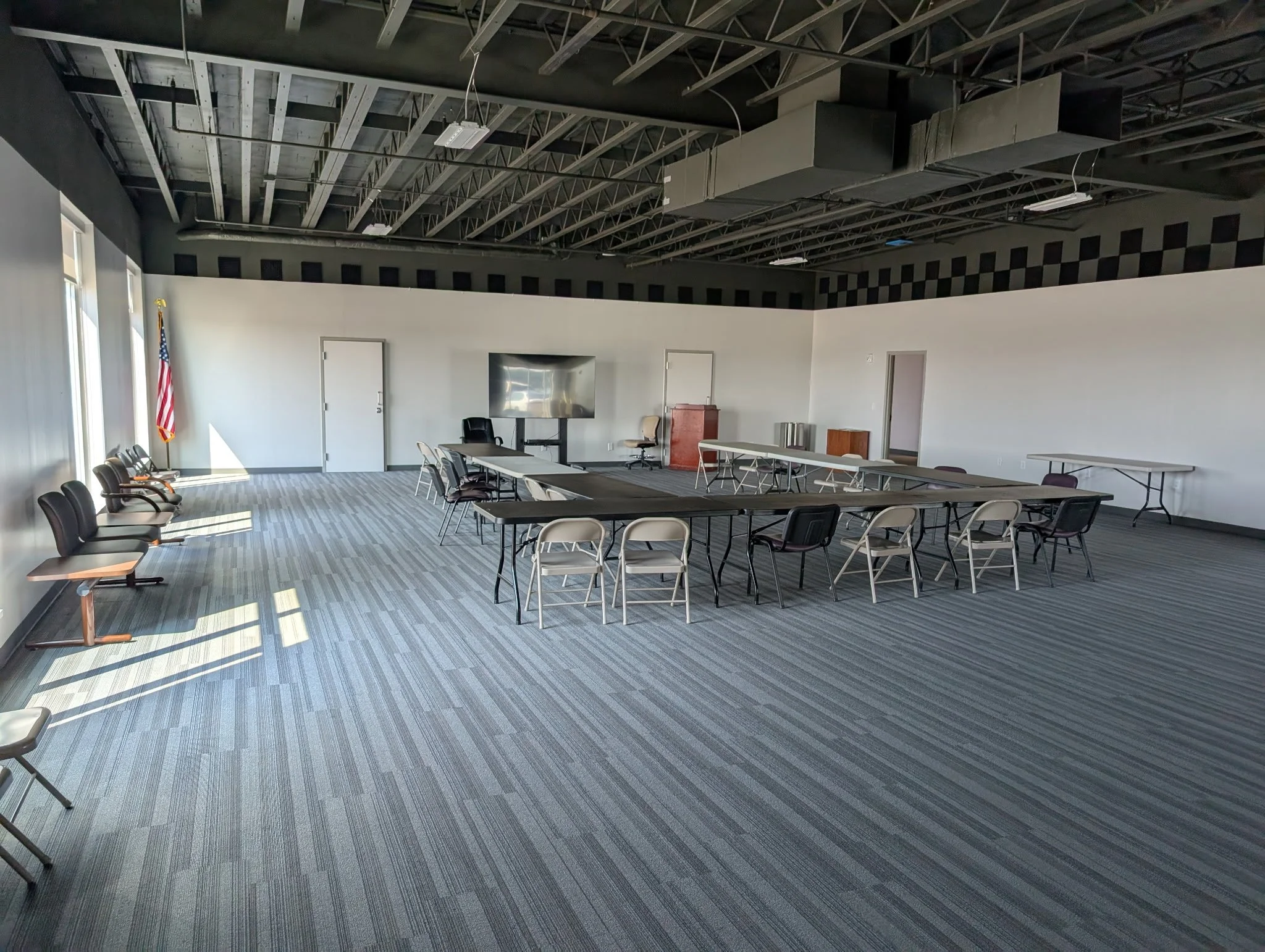 Inside view of the meeting room.