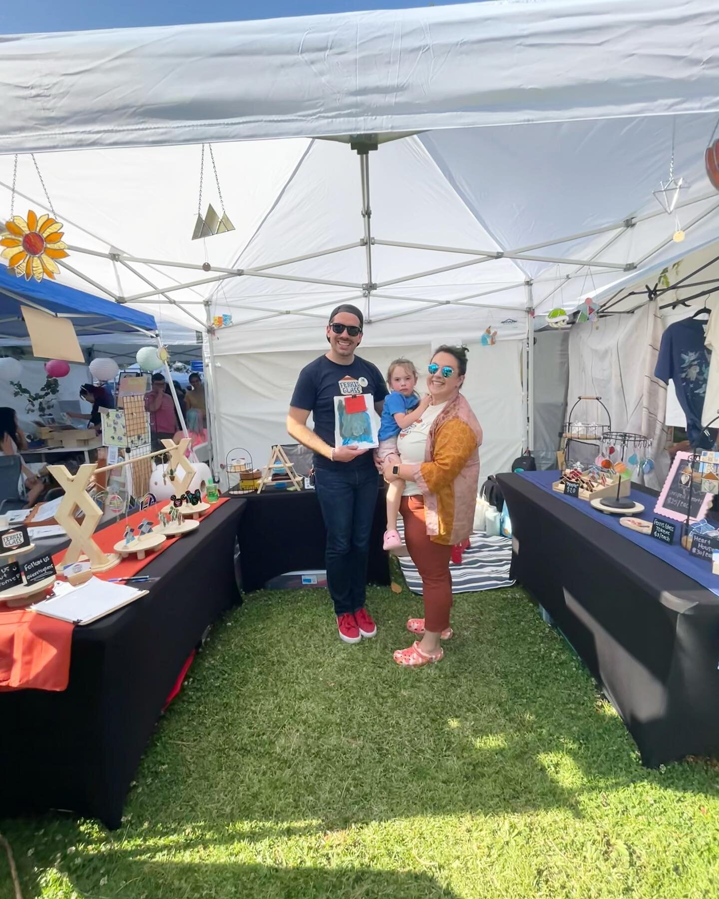 Thanks for having us again @jackalopeartfair !! We can&rsquo;t wait to be back in Burbank next month! Shoutout to the best booth buddies @brandonruiter and @rosestacey_art ✨✨ (cute shirt I&rsquo;m wearing is made by @boanderos ) 😍