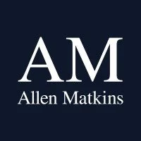 Logo with the initials 'AM' and the name 'Allen Matkins' below on a dark background.