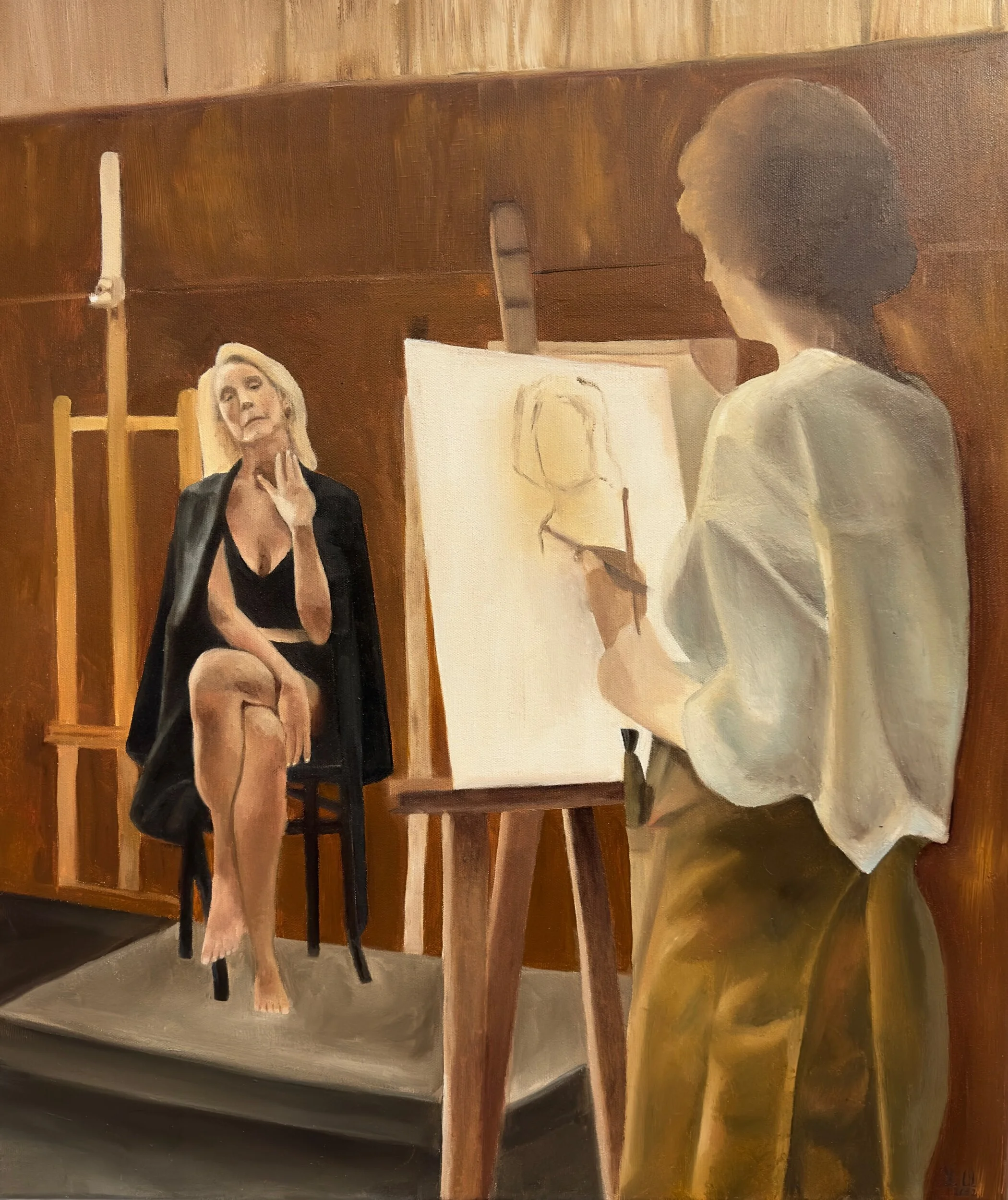 "Künstlerische Verbindung" Original Ölgemälde