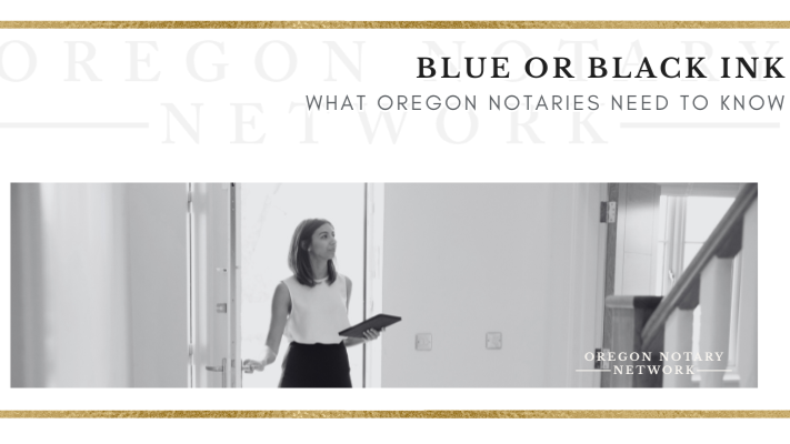 Blue Ink or Black Ink? 