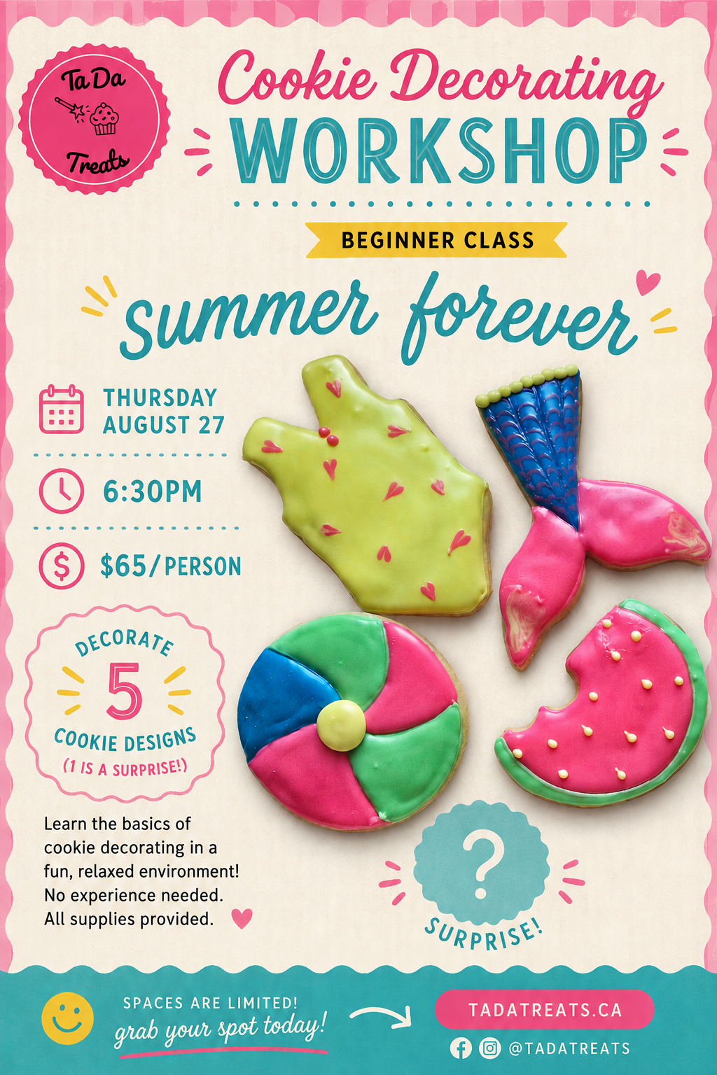Summer Forever Cookie Decorating Workshop