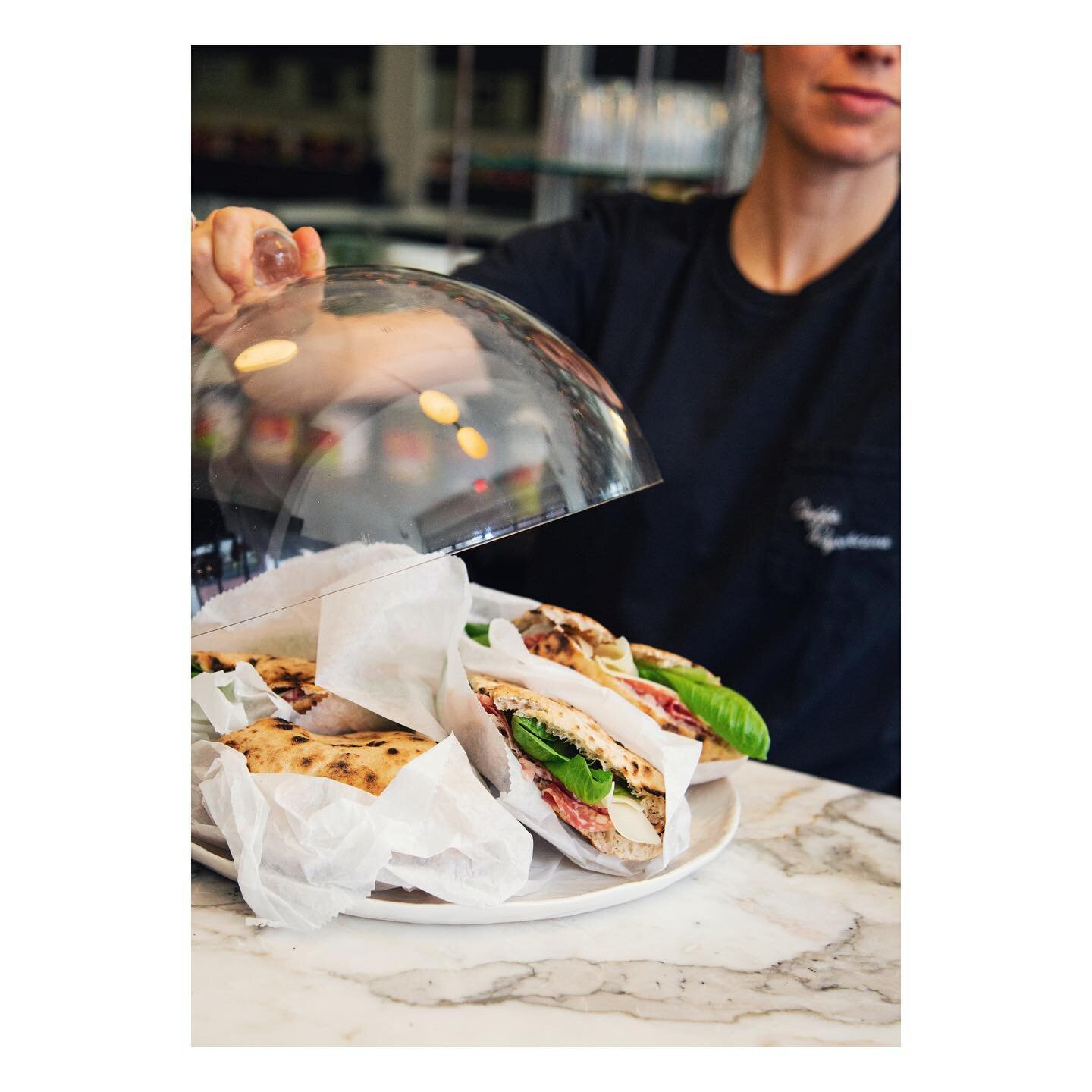Every Saturday we make a limited amount of panini on @anthony_w_mangieri&rsquo;s pizza bread. Always drizzled to order with our single varietal EVOO from a small farm in Campania. Name your dream panino 👇