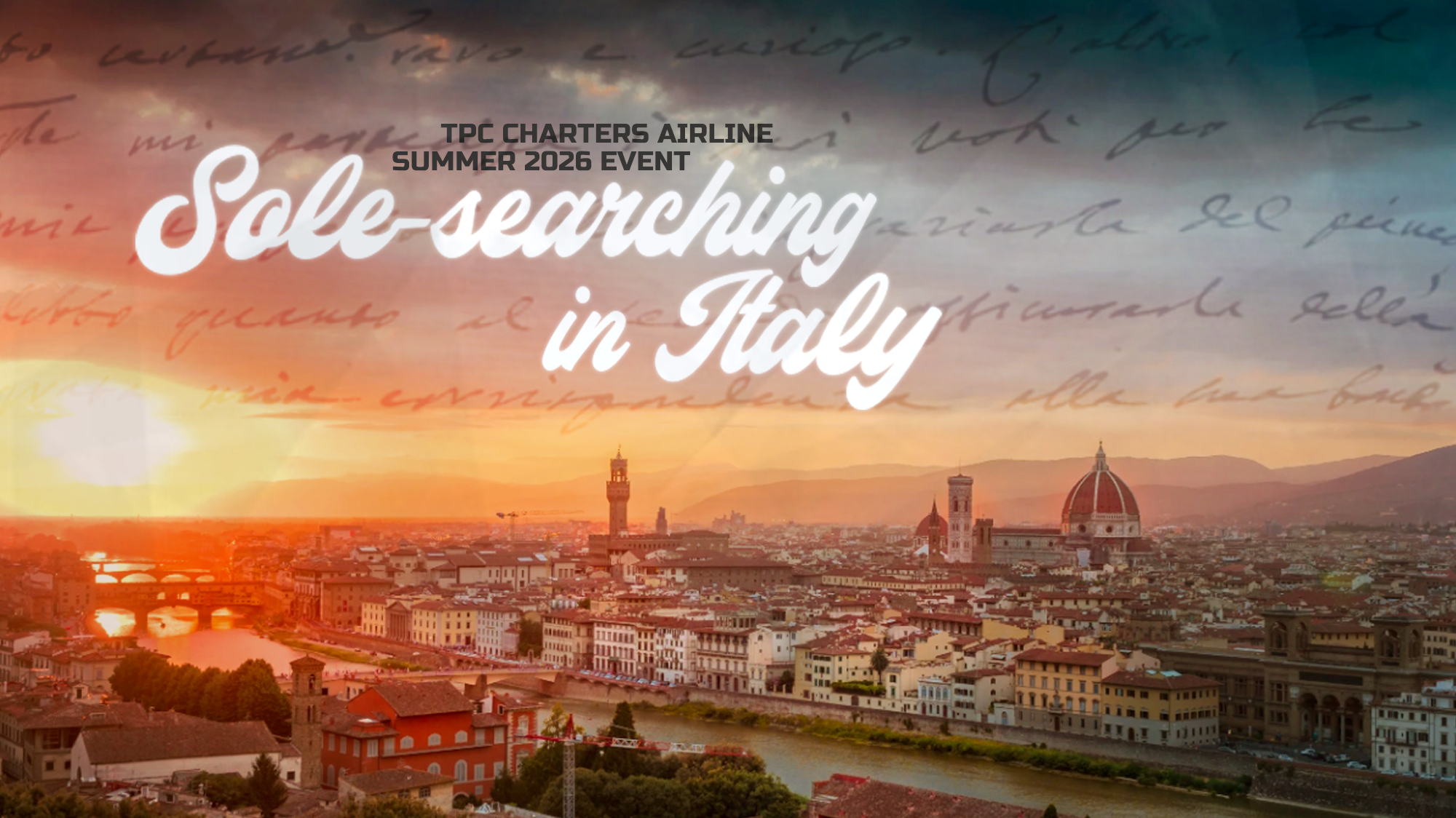Sole-searching in Italy - TPC Charters Airline Summer 2026 Event
