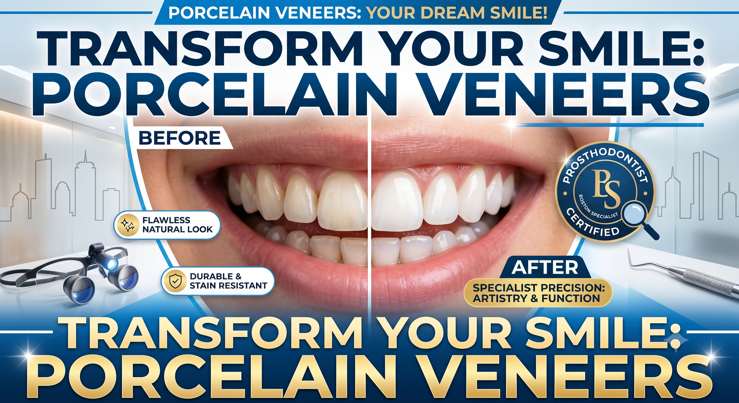 Porcelain Veneers: Transform Your Smile with Specialist Precision 瓷貼面：以專科精準度改變您的笑容