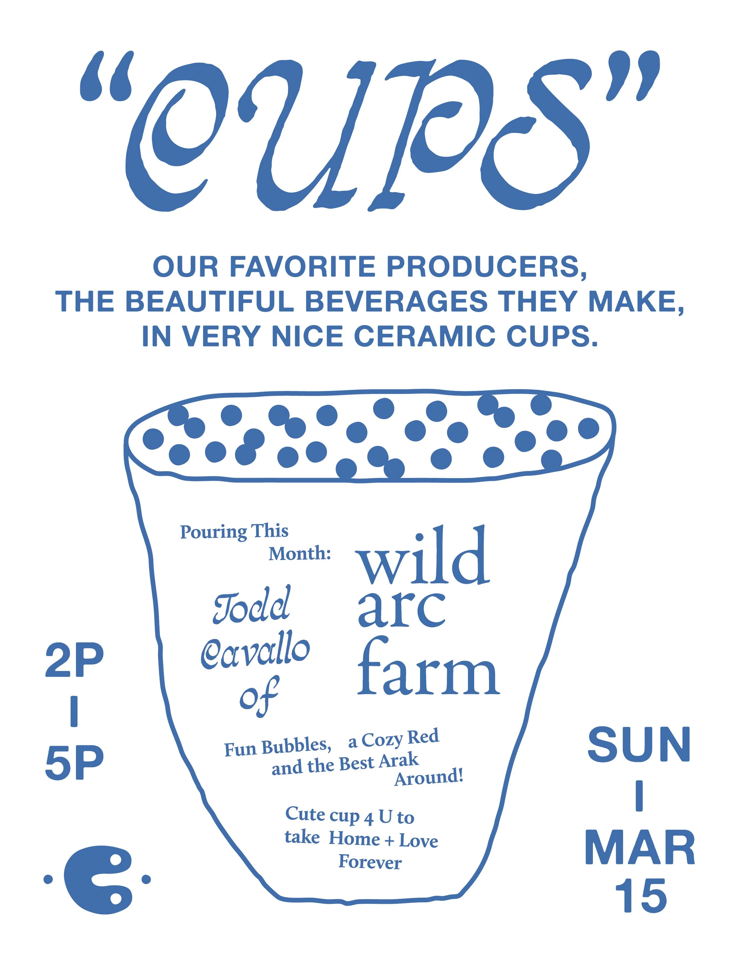 CUPS: Tasting Series w. Wild Arc