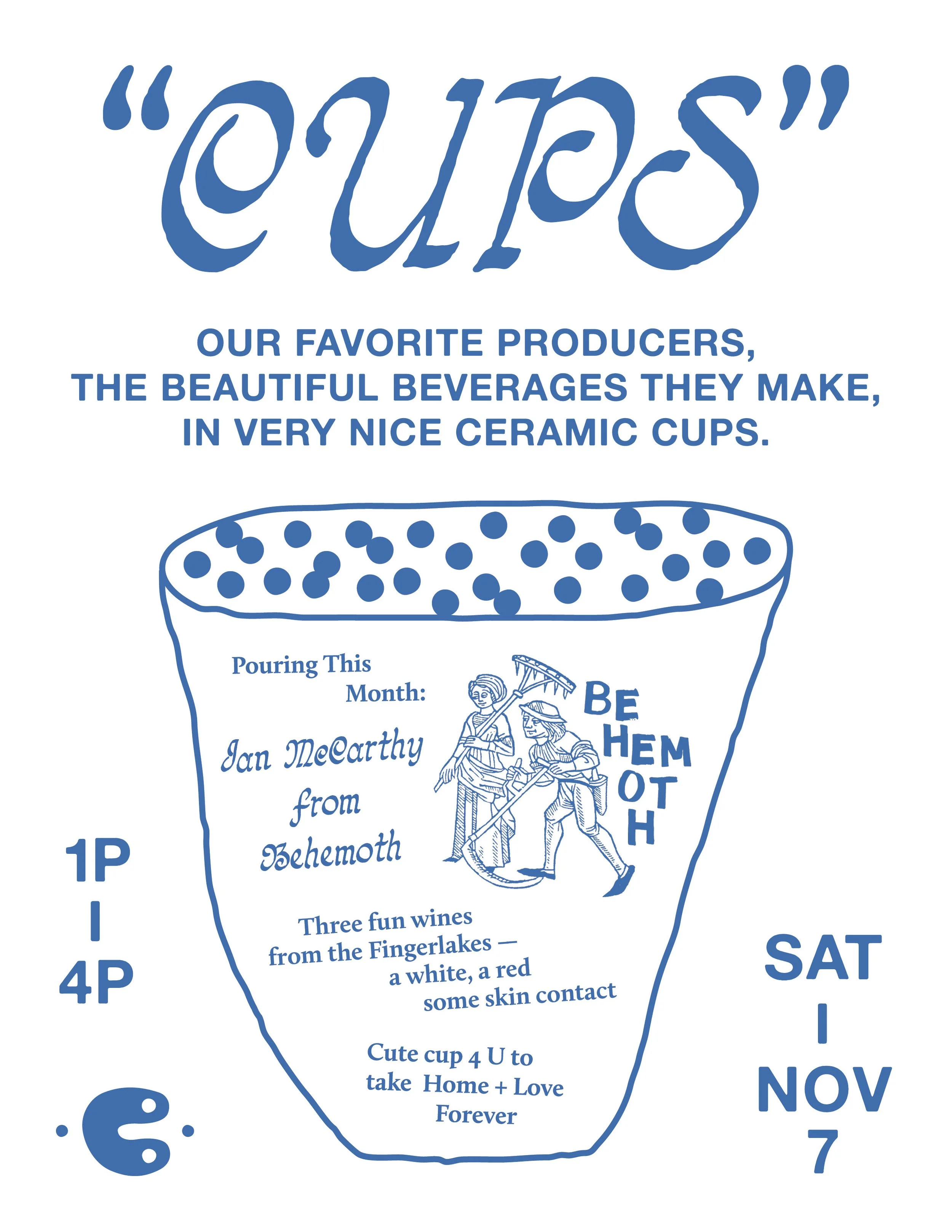 CUPS w/ Behemoth Wine