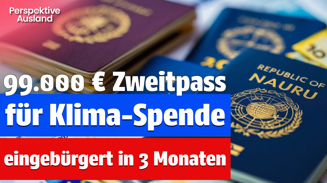 NEUES Zweitpass-Programm von NAURU - Pass kaufen &amp; Klima retten, alles über das NECRCP