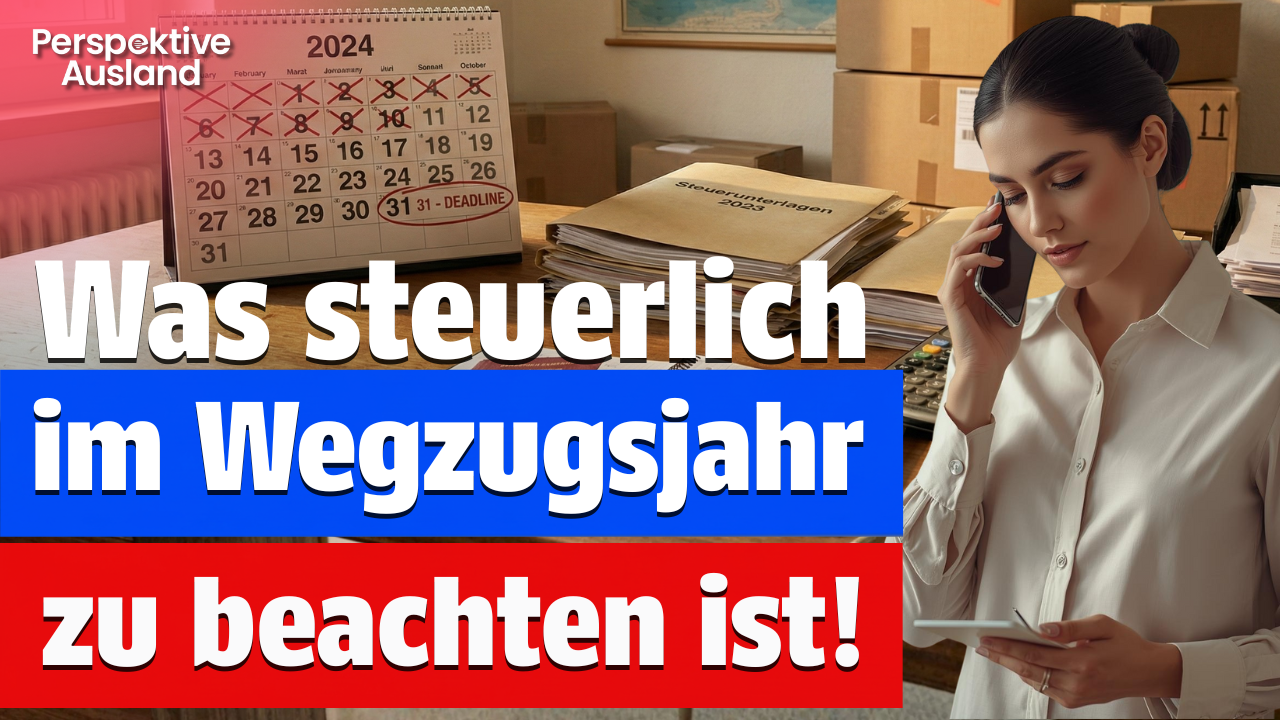 Steuern beim Auswandern: Das musst Du im Wegzugsjahr beachten!