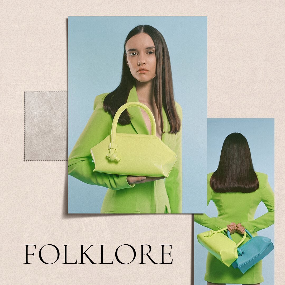 This seasons it-bag @folklorethelabel SS22 neon collection now available @saksme 

#saksme #ramadanatsaks #217pr #folklorethelabel #buyarabdesigners #dubaipr #fashionpr