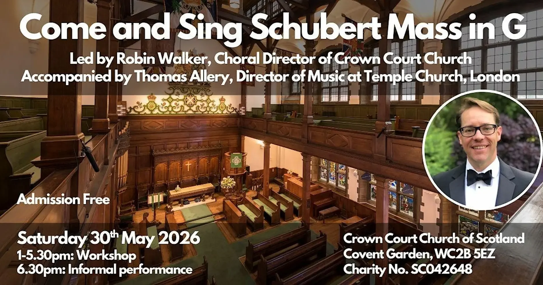 Come and Sing Schubert Mass in G