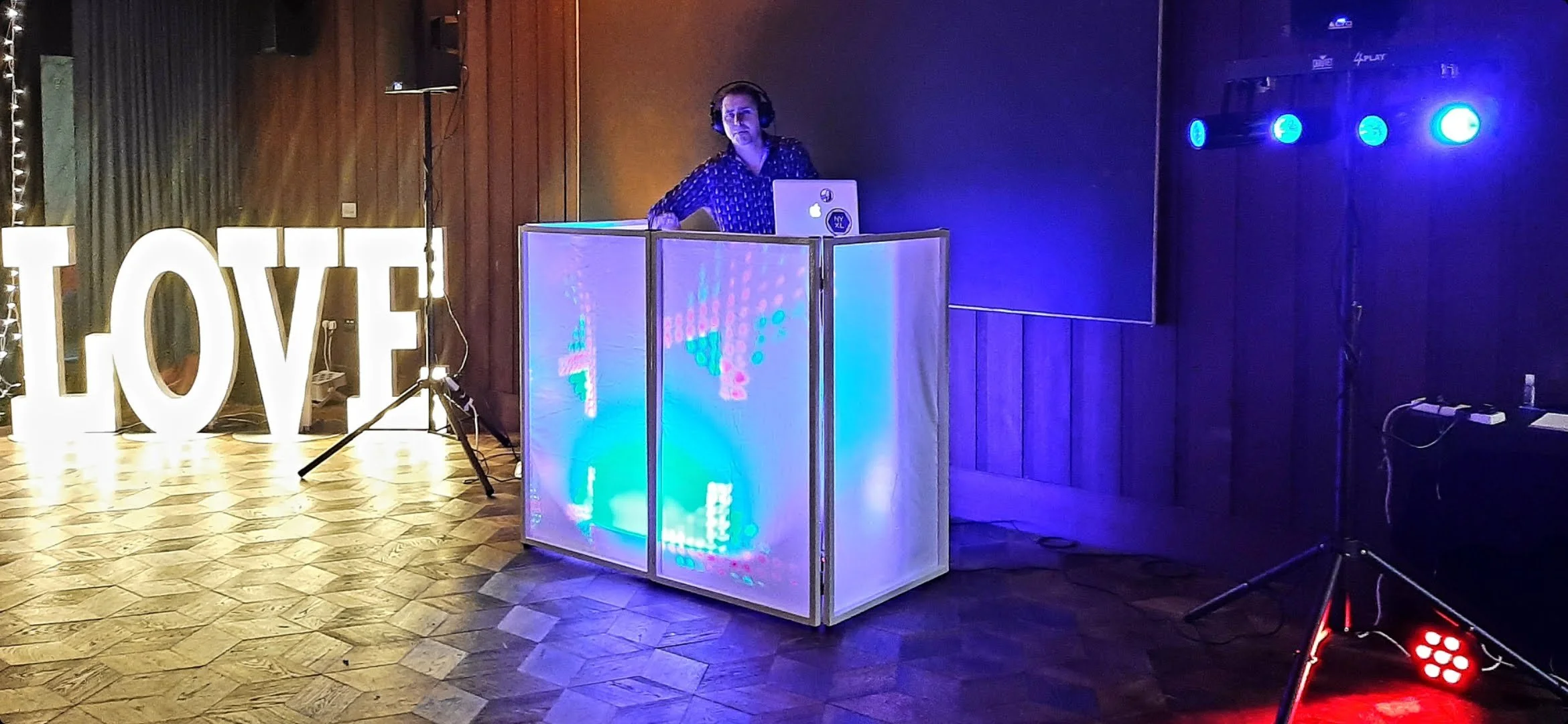 Djmyparty.ie DJ Box Lighting Wedding