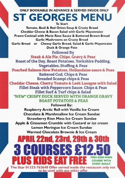 ST Georges Menu
