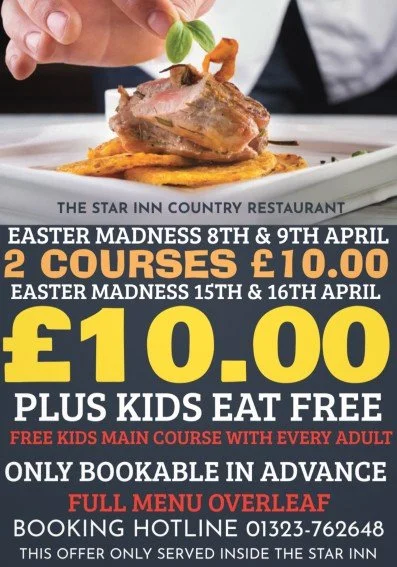 Easter Sale 2 Courses for £10.00 