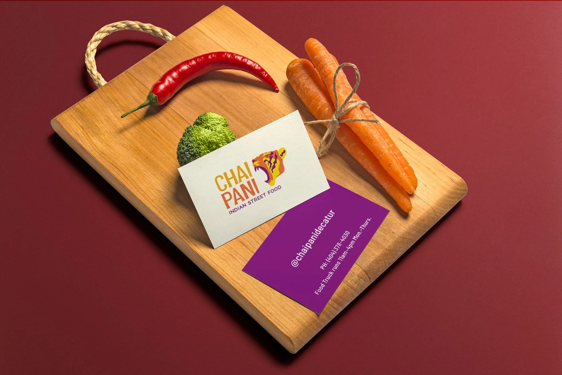 Chai Pani business card mockup