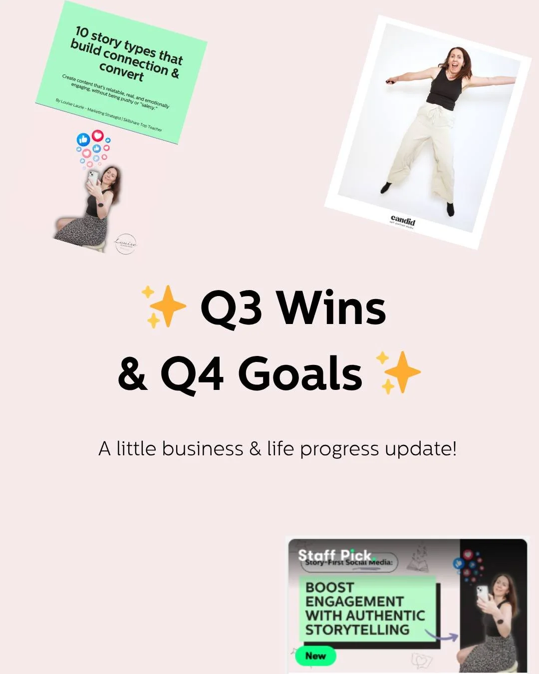 Hello October! 🎃 Can you believe it's Q4 already.. 🫣 At the the end of each quarter I like to take some time to pause and reflect, and see how I've done against my goals. 

I'm not going to lie, this quarter has been quite tough, and moving house m