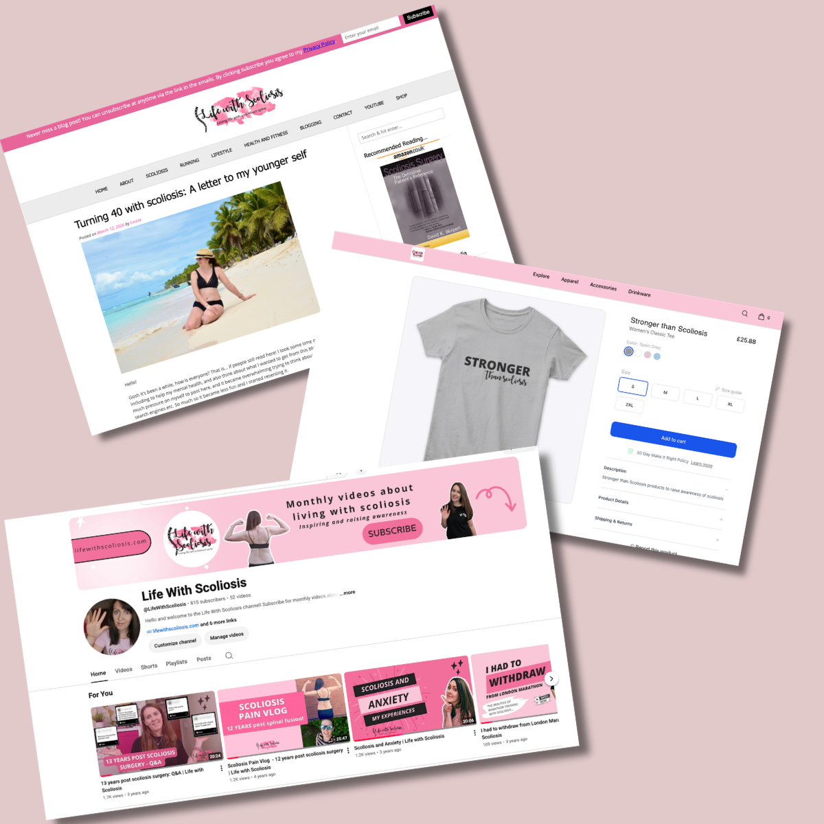 Life With Scoliosis: Content, Community & Ecommerce