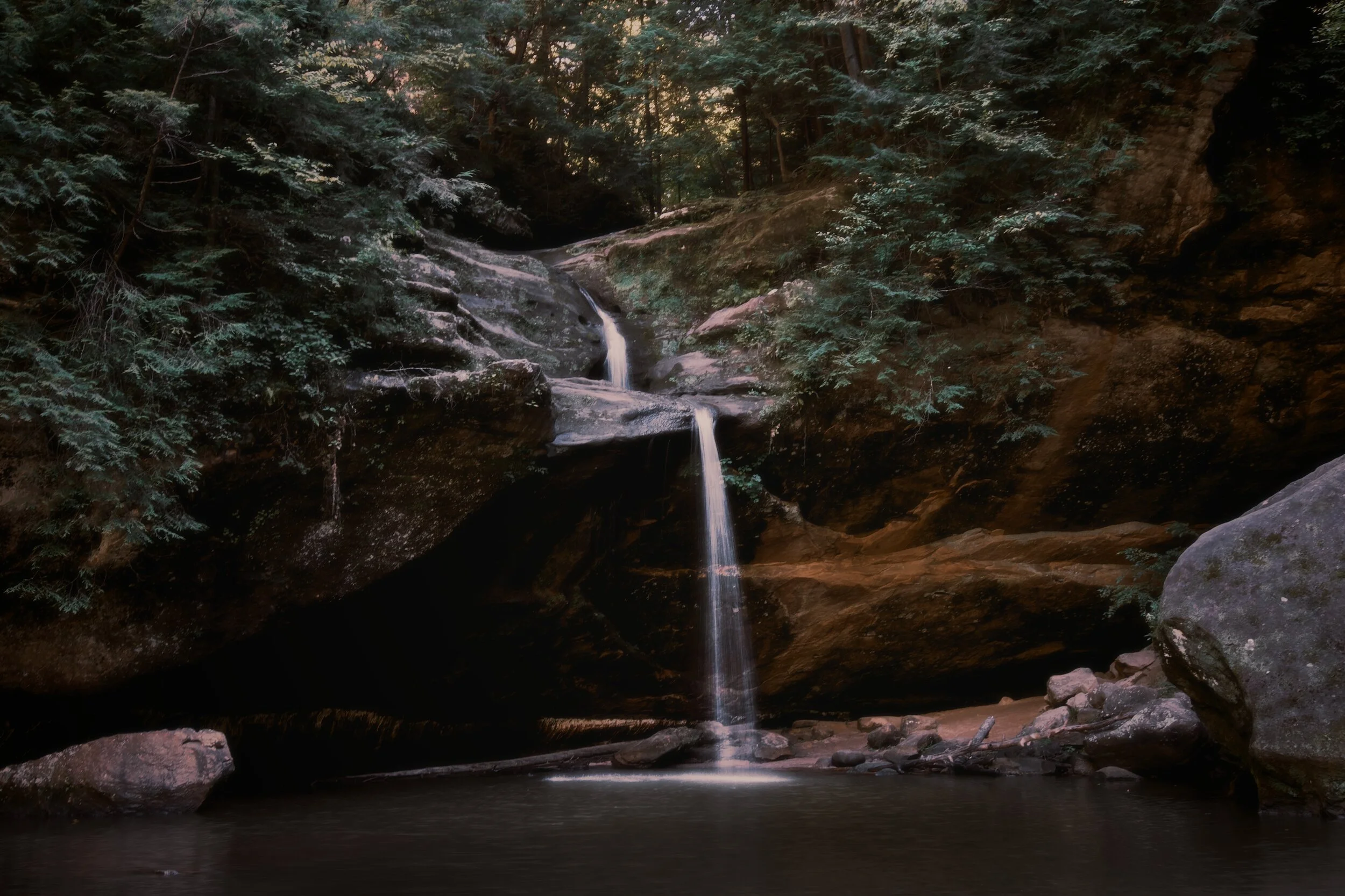 Hocking hills waterfall