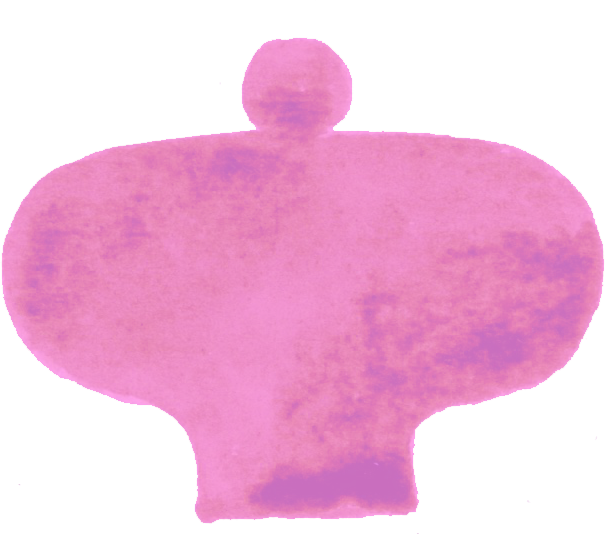 Una ilustración de una lámpara de color rosa en forma de oso