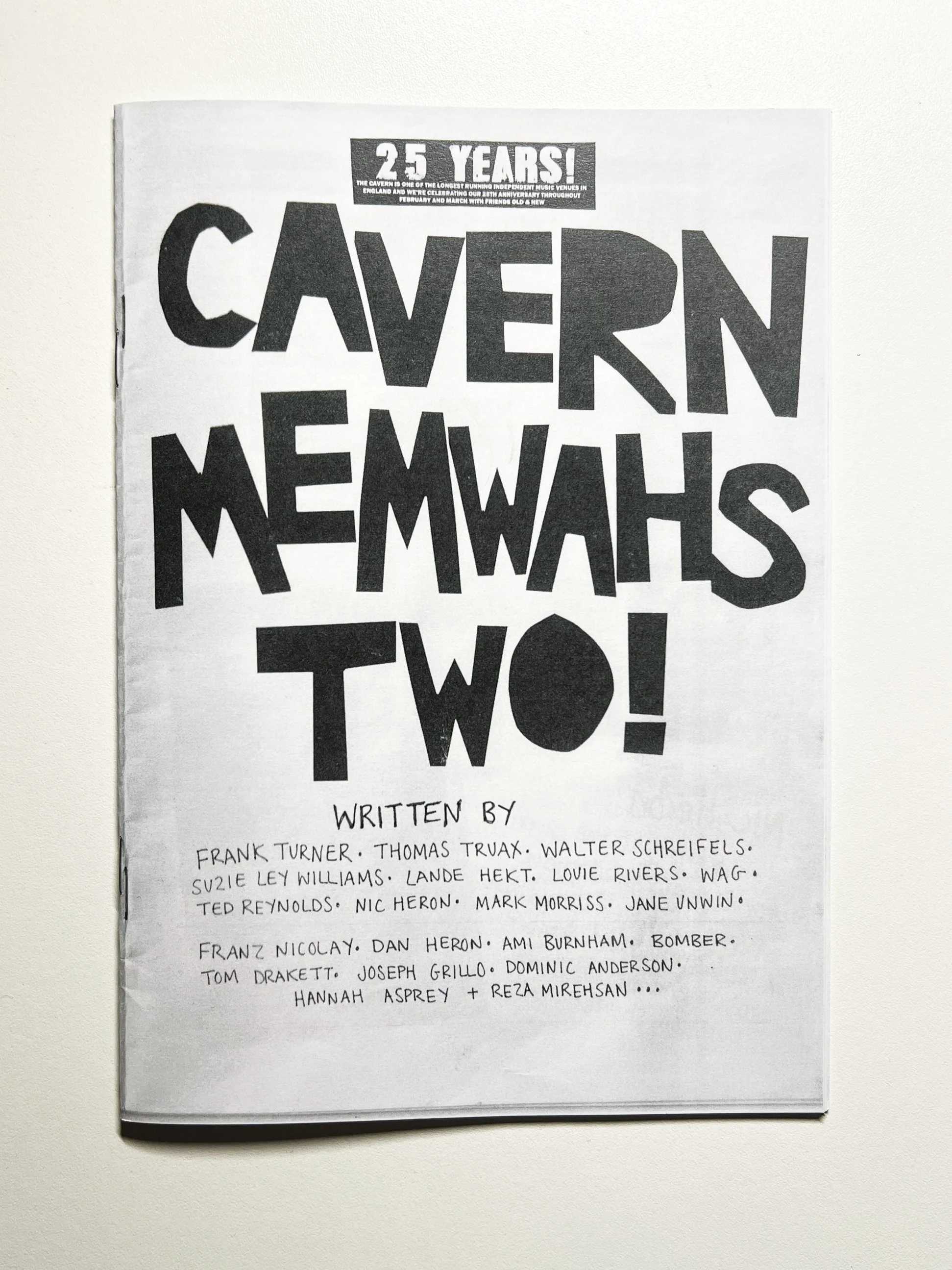 Cavern Memwahs Two! (25 years of the Cavern)	- Pippa Wragg