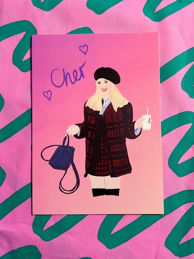 Cher (Clueless) postcard