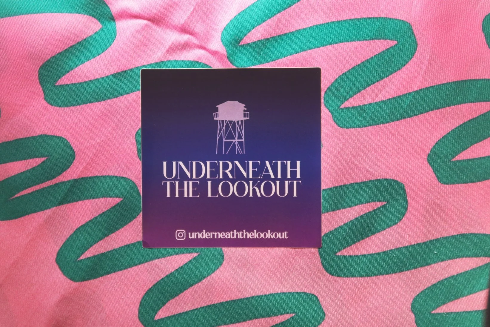 Underneath the Lookout sticker