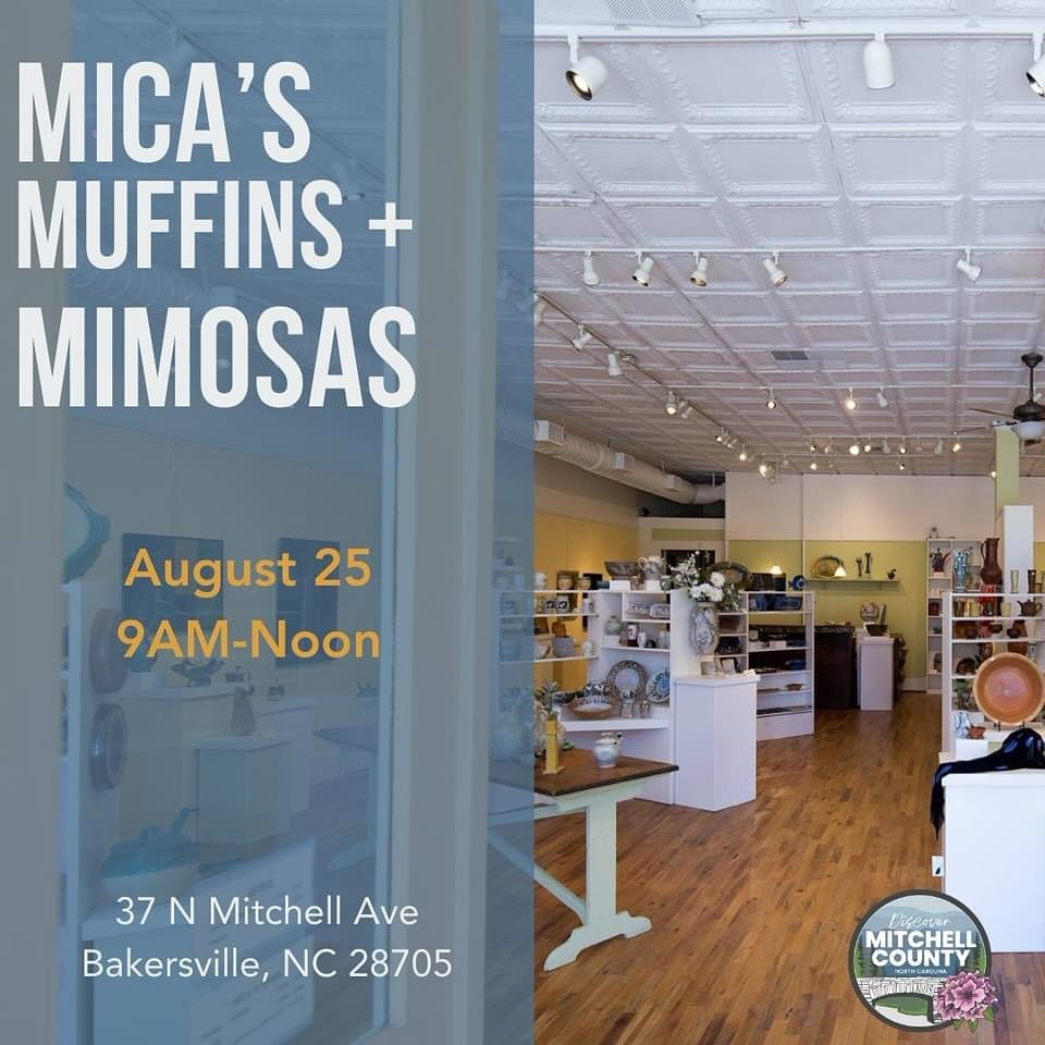 Special event at Mica. Come visit downtown Bakersville and visit with our artists.